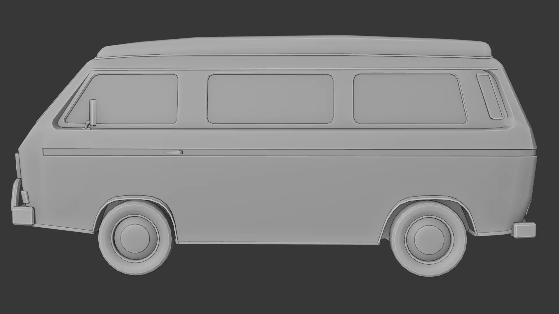 Volkswagen T3 3D print model_1