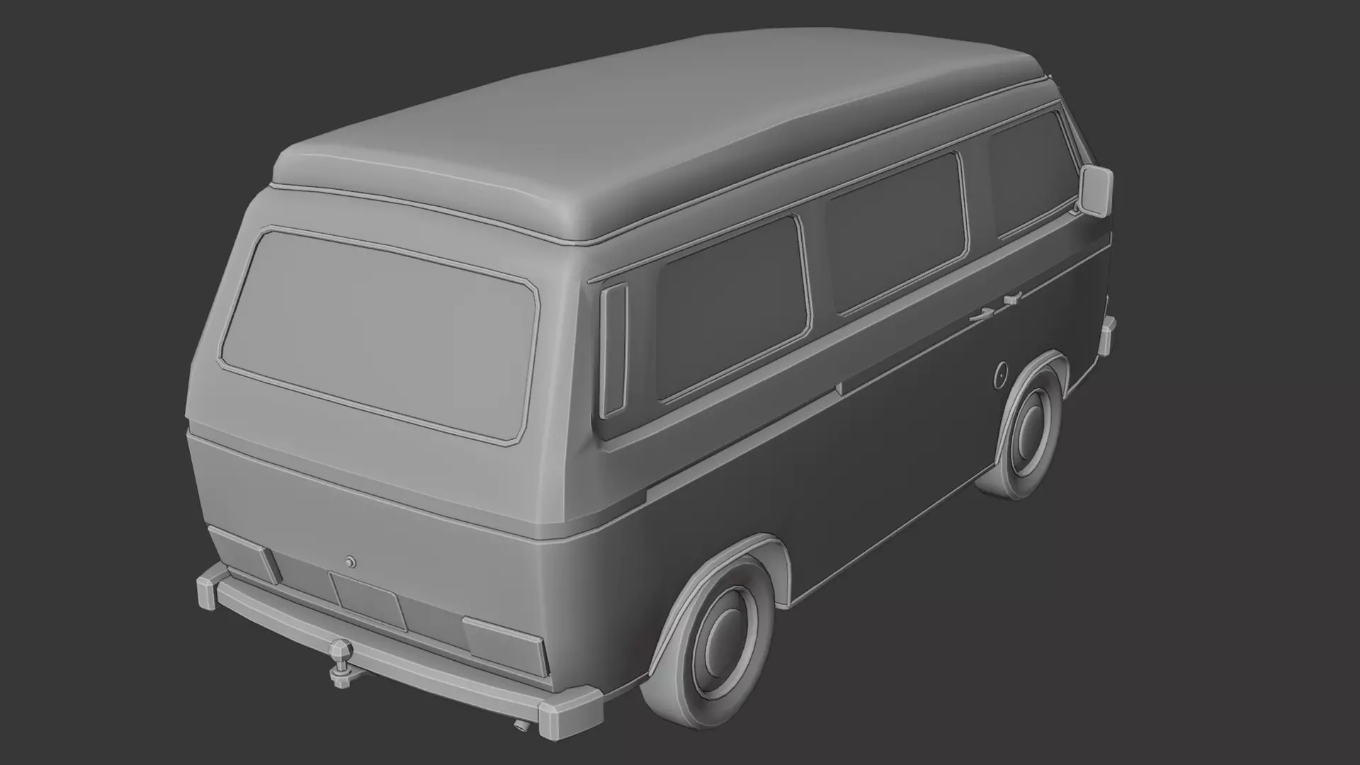 Volkswagen T3 3D print model_2