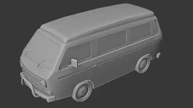 Volkswagen T3 3D print model Volkswagen T3 3D print model