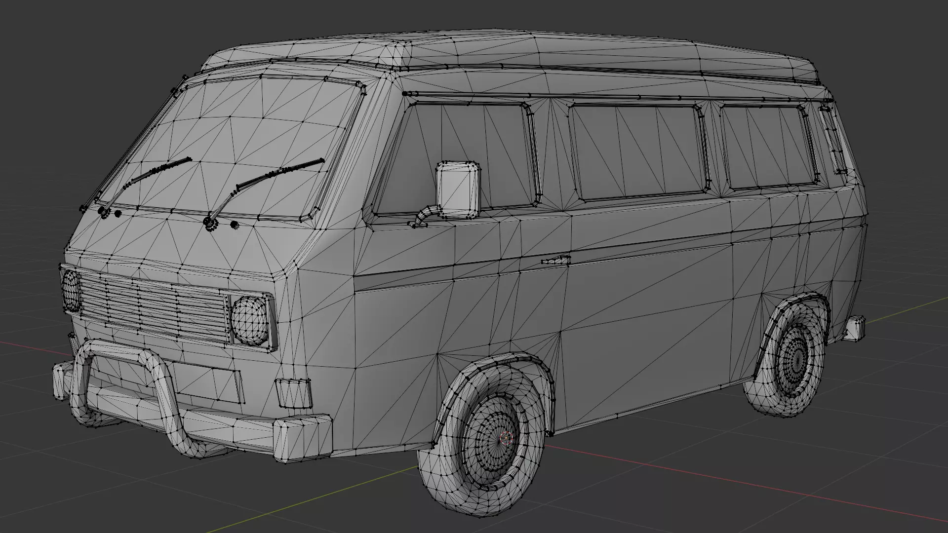 Volkswagen T3 3D print model_6