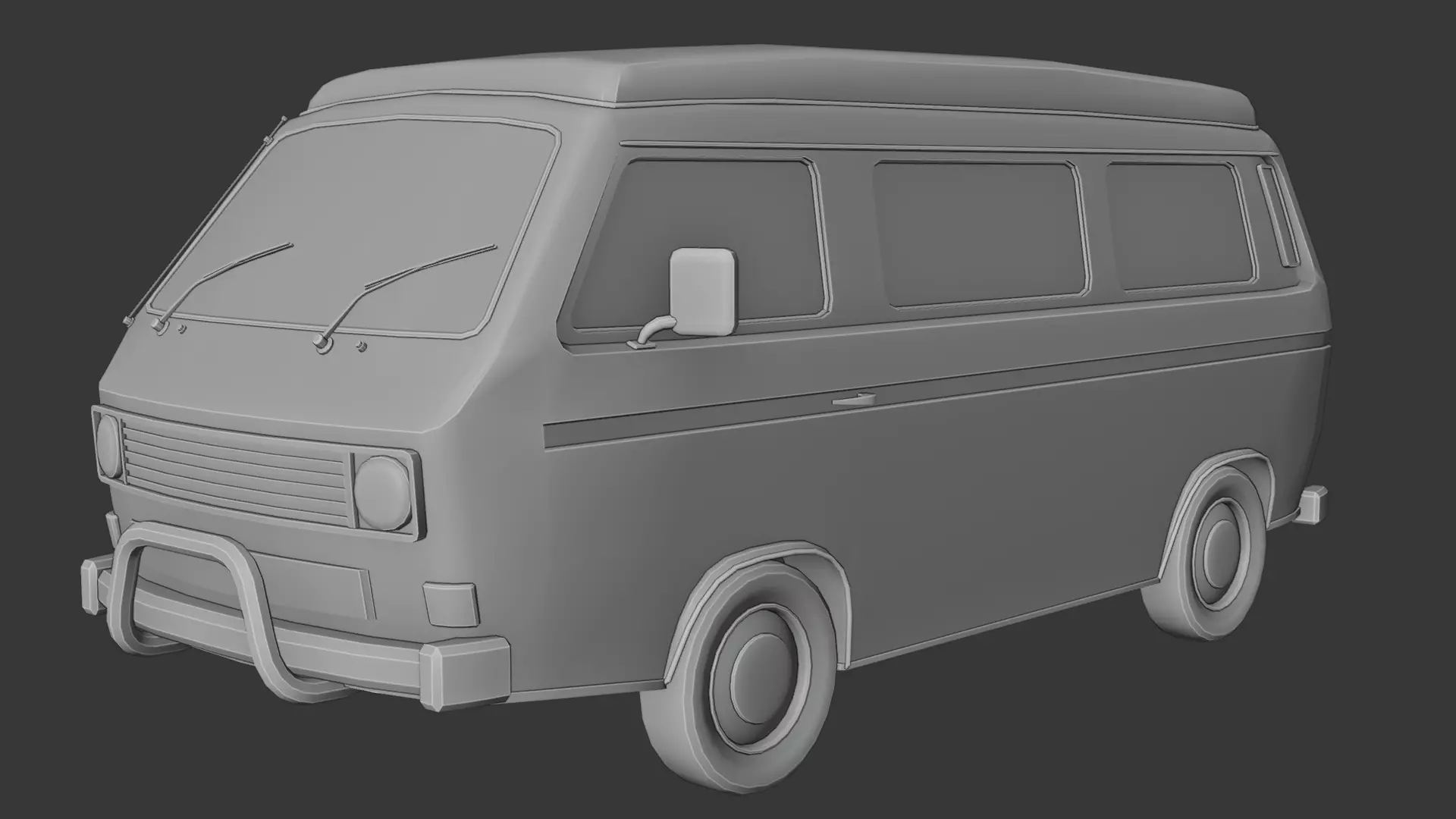 Volkswagen T3 3D print model_5