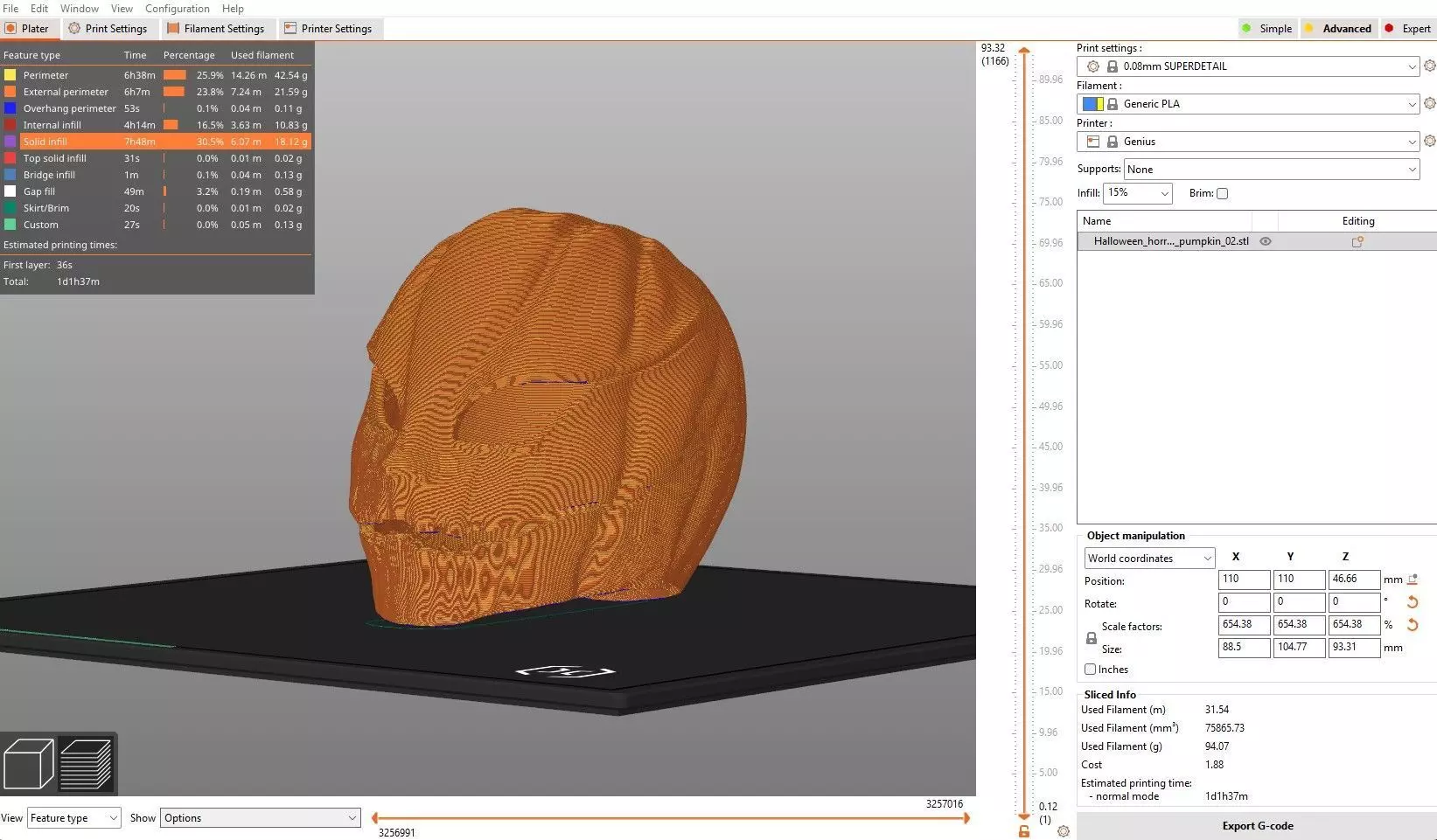 Scary Halloween Pumpkin Mask 3D print model_8