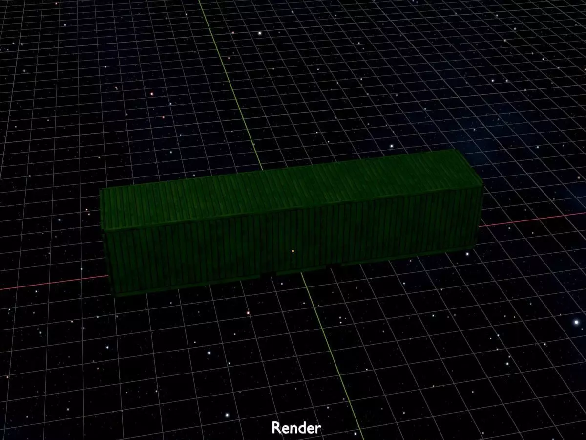 ISO-Container Yellow-Green all Versions 3D Model Collection_73