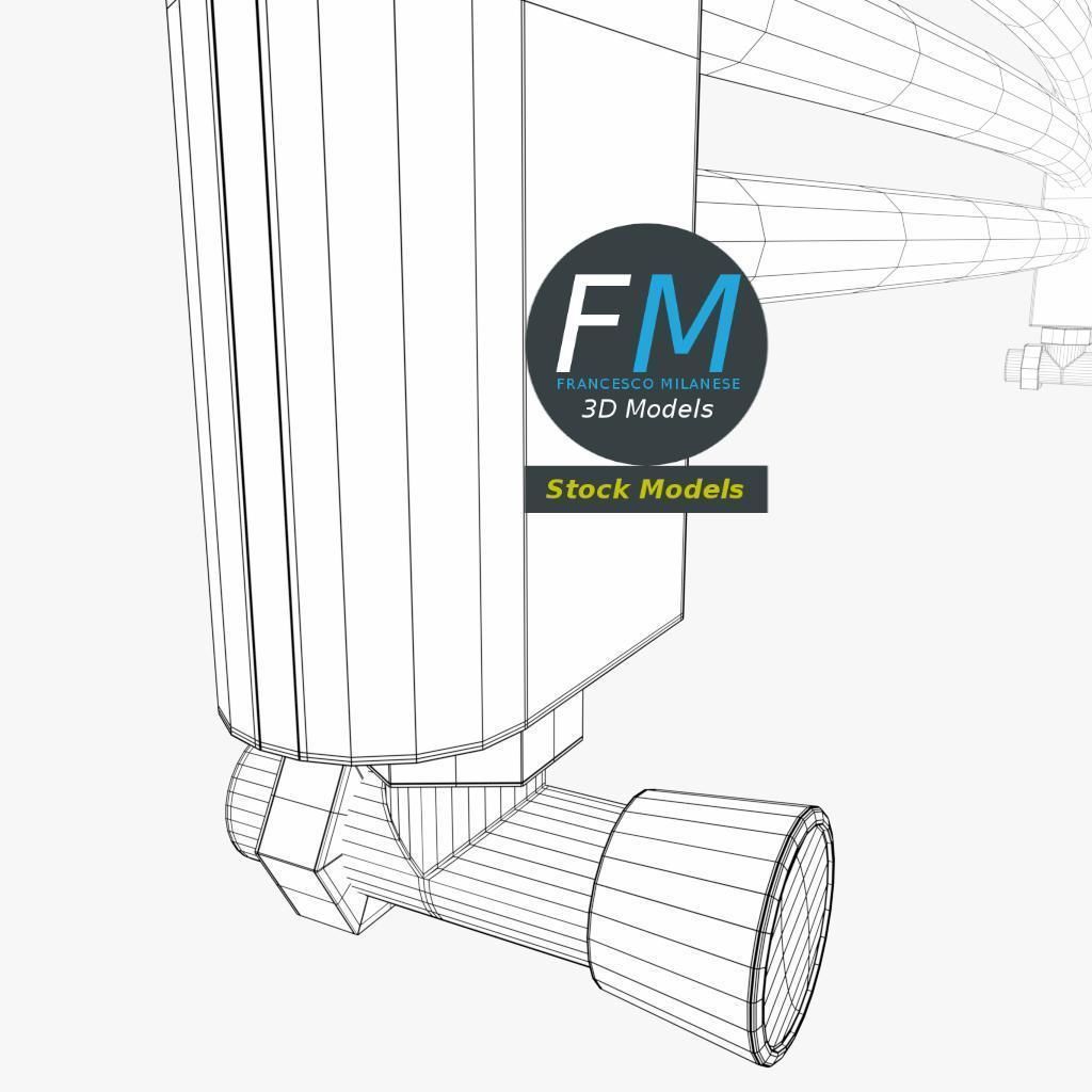 Towel radiator 2 3D model_8