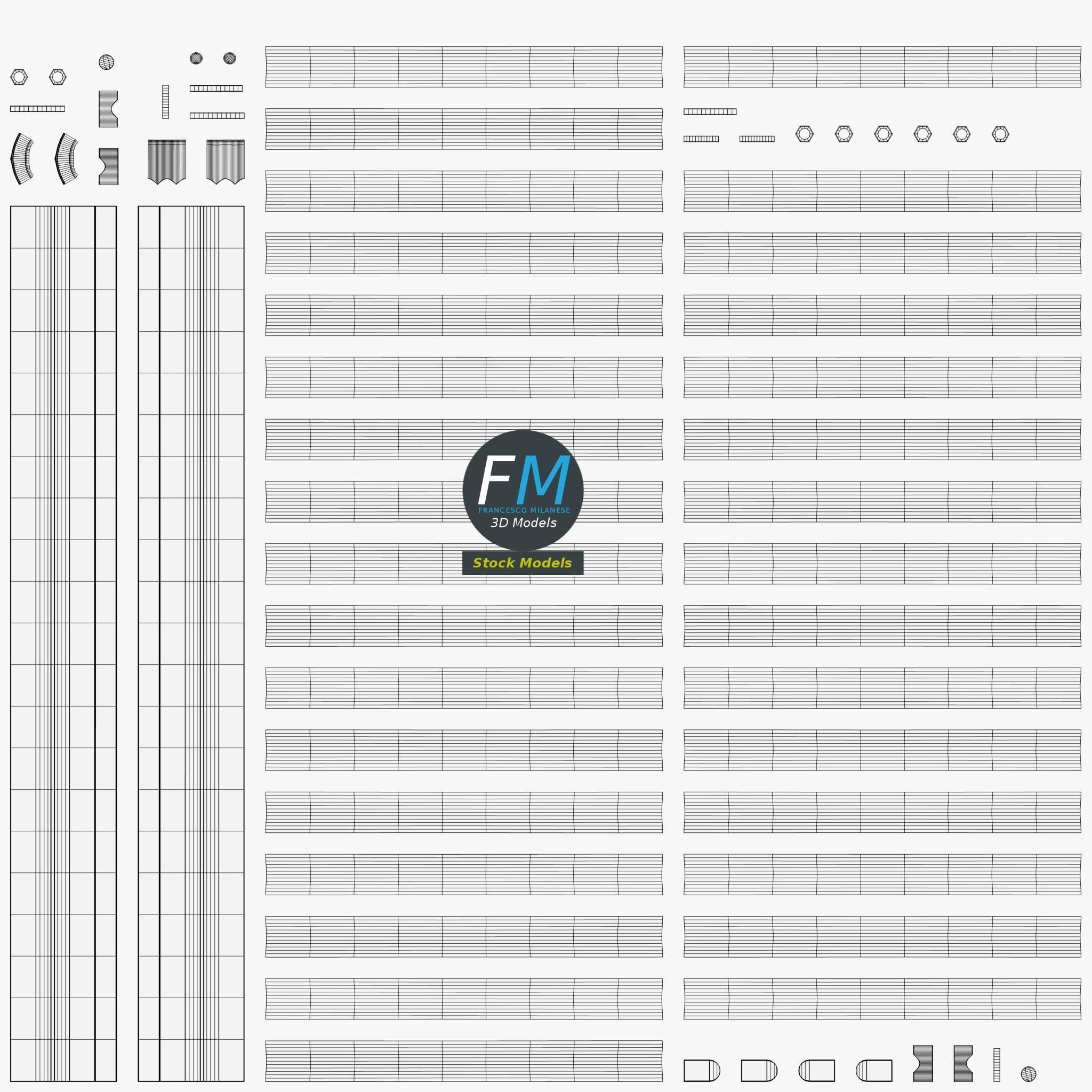 Towel radiator 2 3D model_11