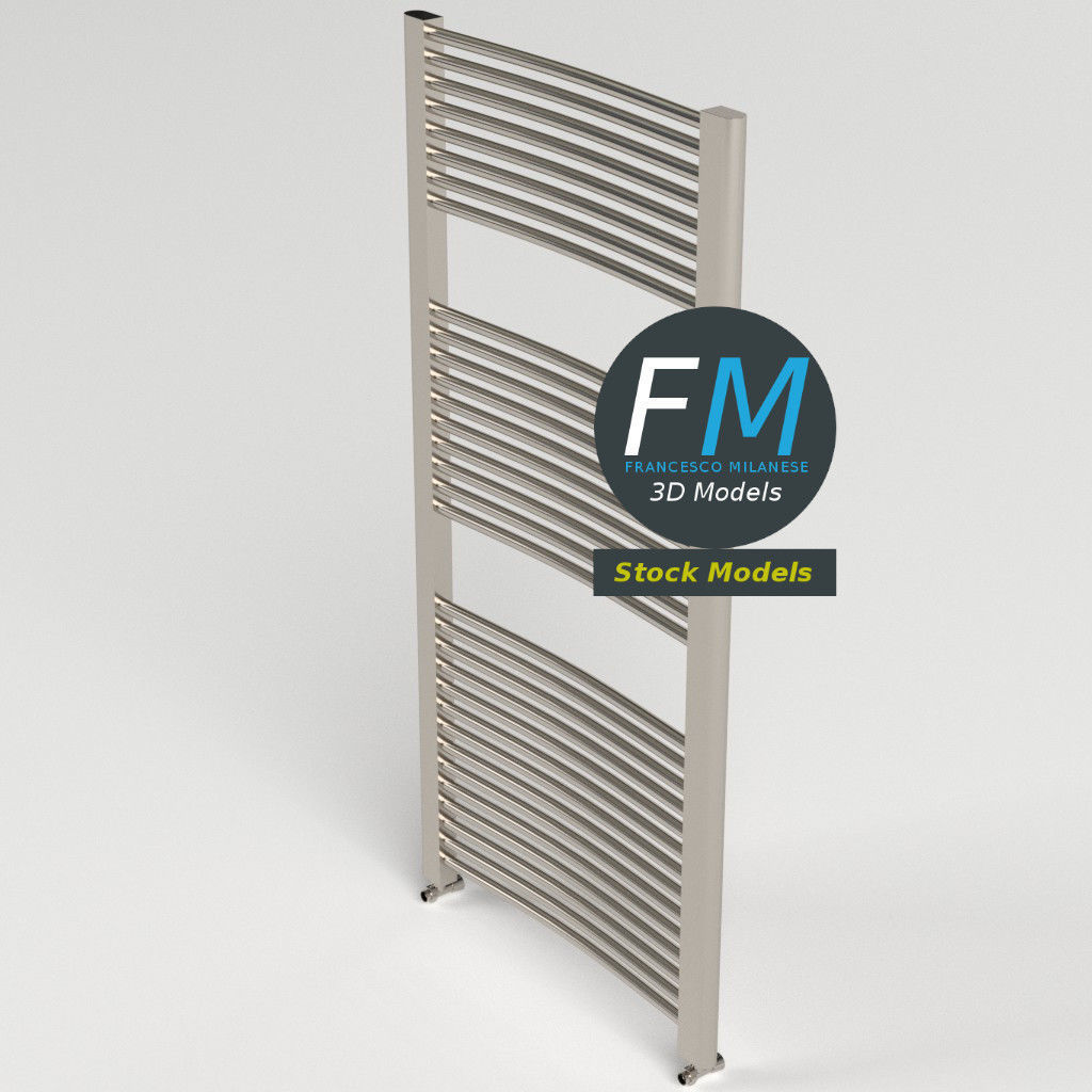Towel radiator 2 3D model_2