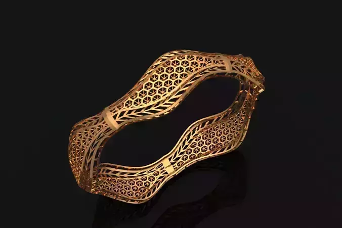 1203 GeoCurrent Bangle 12gm