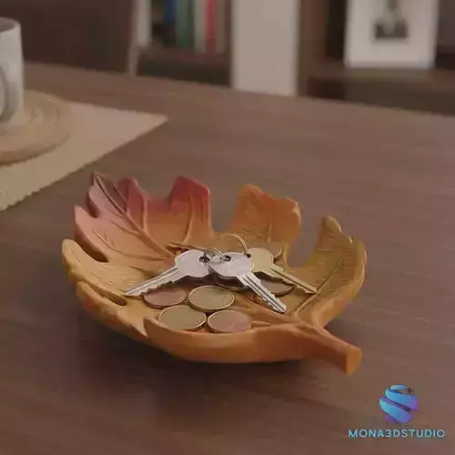  Autumn Leaf Dish-Trinket Tray - 3D Printable Model