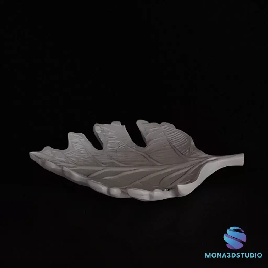  Autumn Leaf Dish-Trinket Tray - 3D Printable Model 3D print model_2