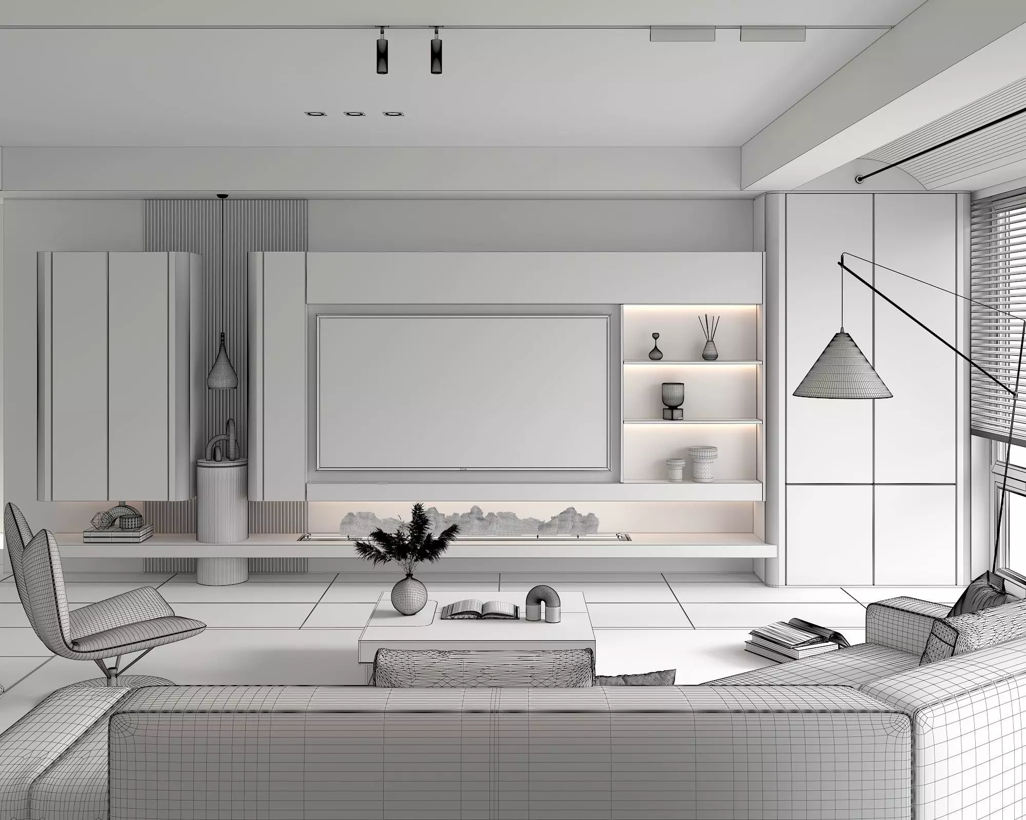 Living Room Scene 19 3D model_9