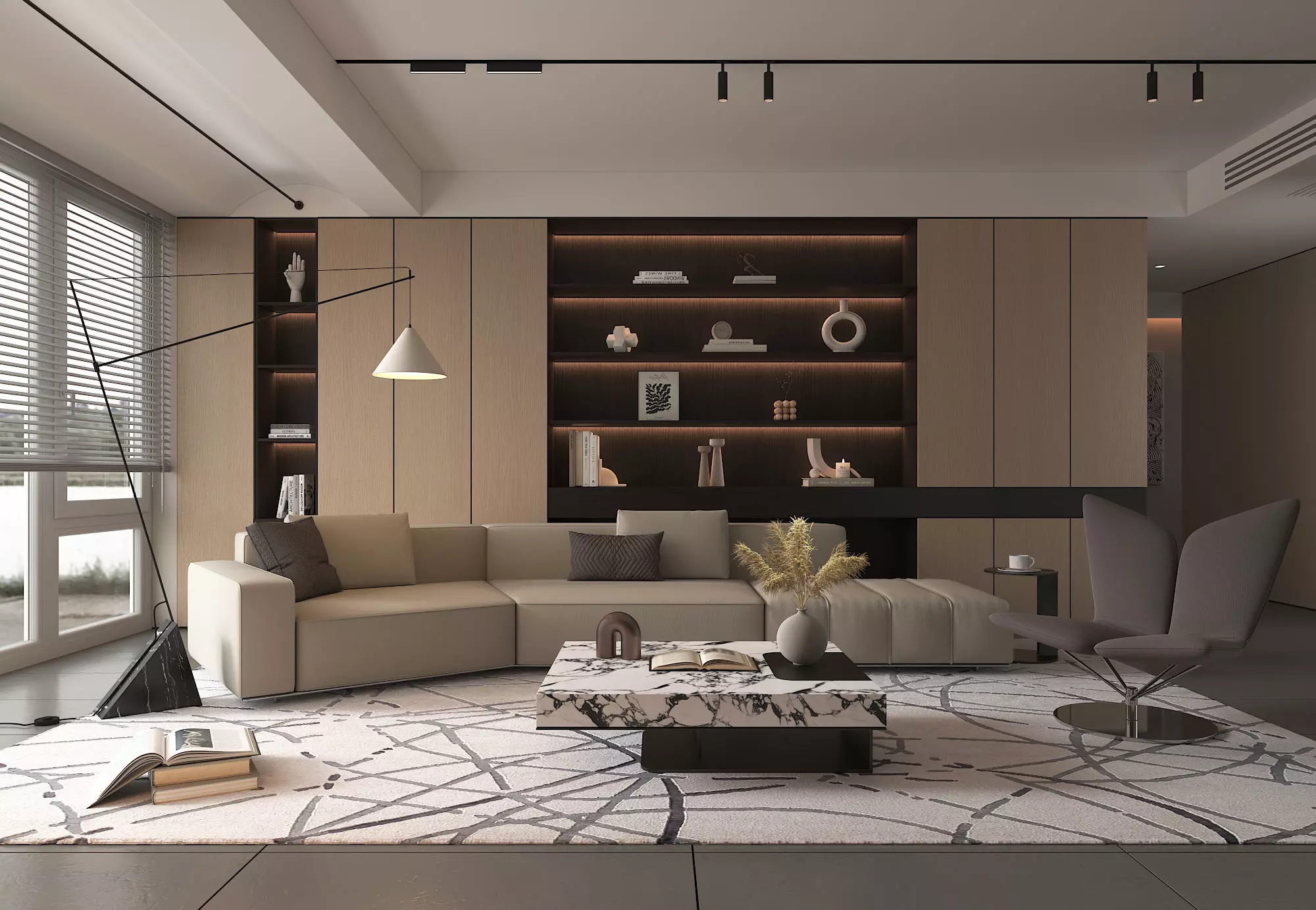 Living Room Scene 19 3D model_0