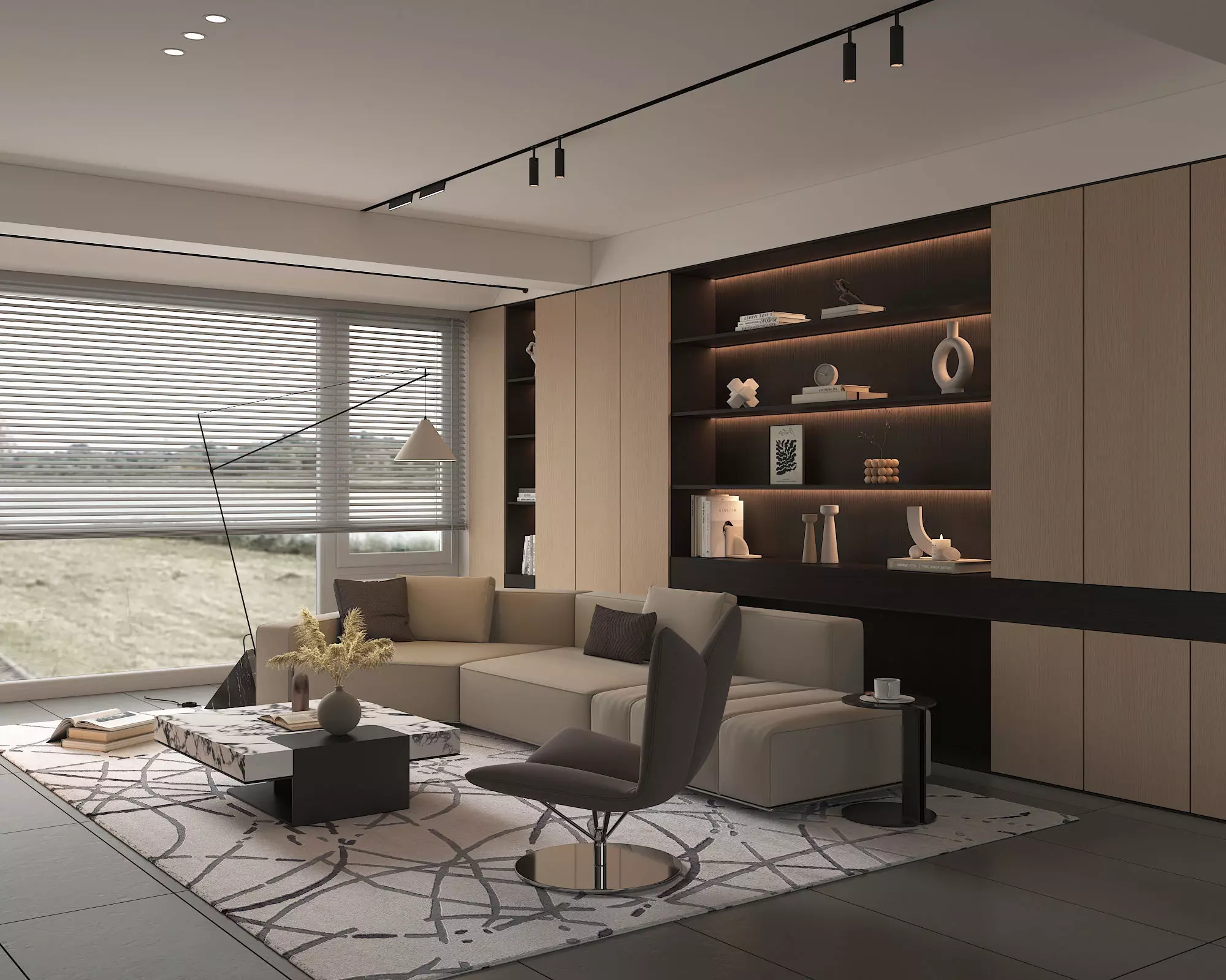 Living Room Scene 19 3D model_2