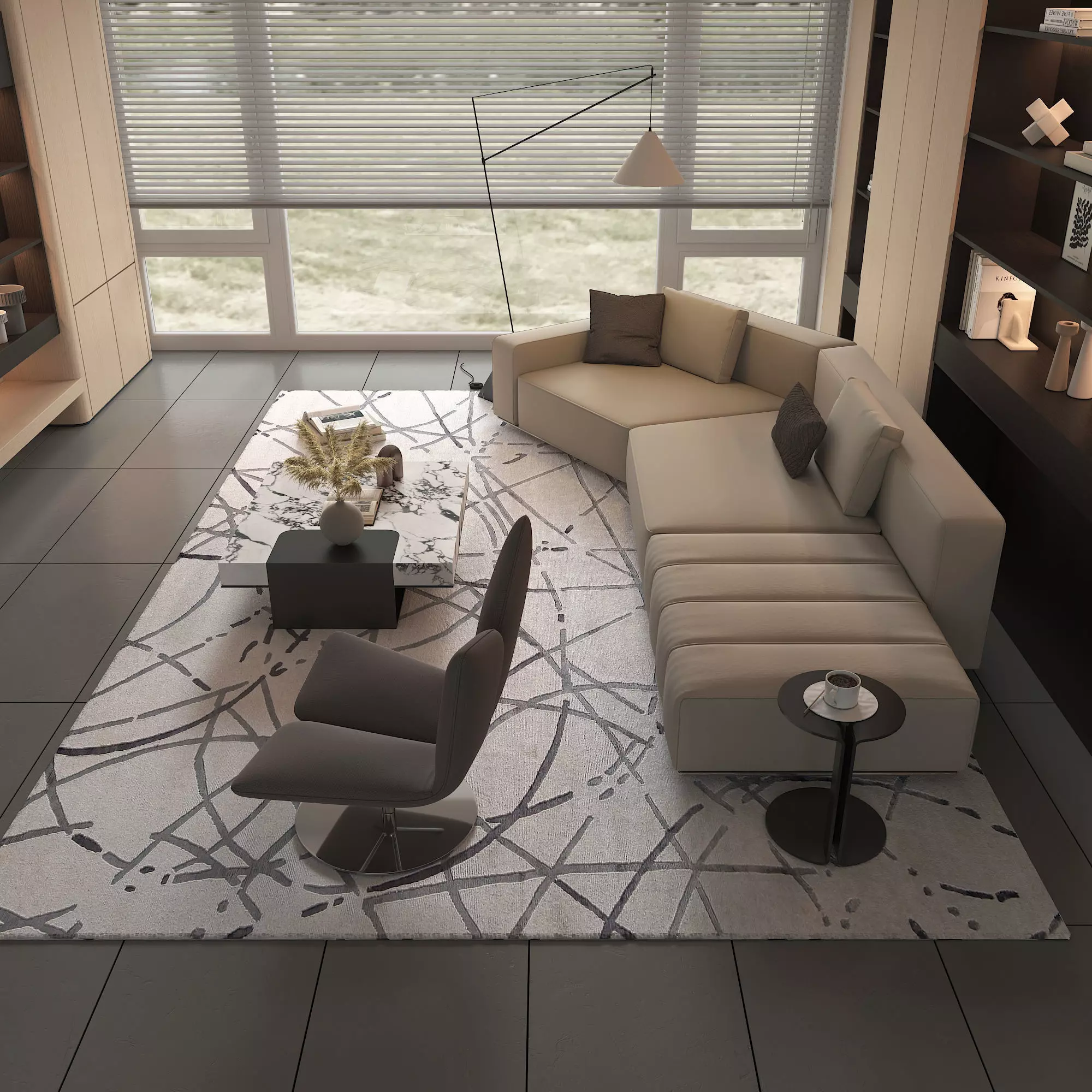 Living Room Scene 19 3D model_7