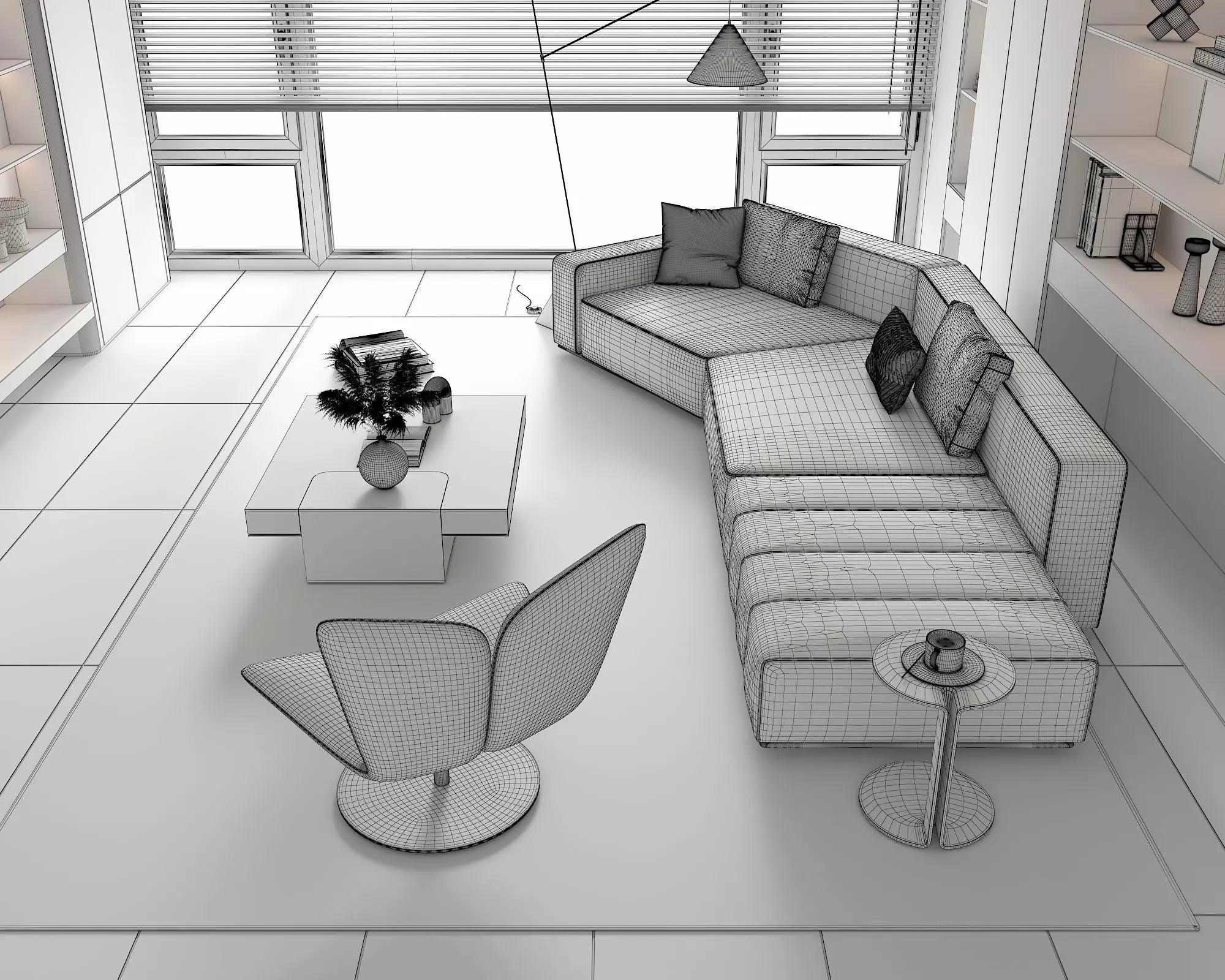 Living Room Scene 19 3D model_10