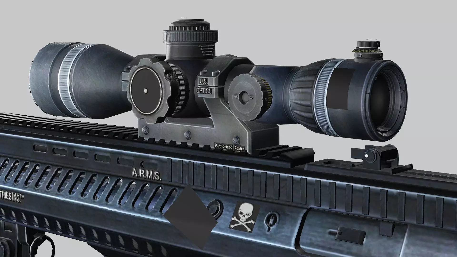 Sniper Denel 12NTW-20 Low-Poly 3D Model Low-poly 3D model_6