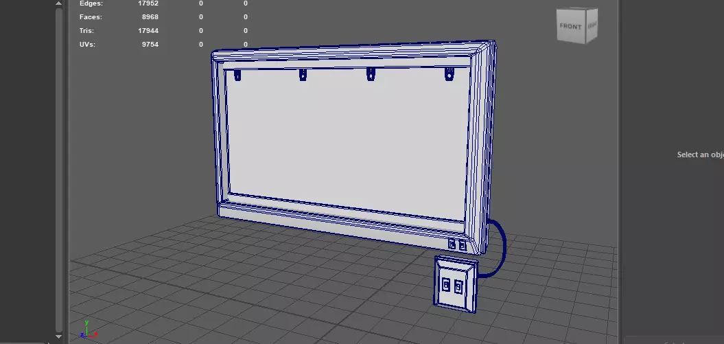 X ray light box 3D model_12