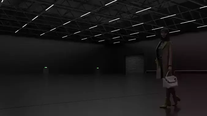 Dark exhibition Hall