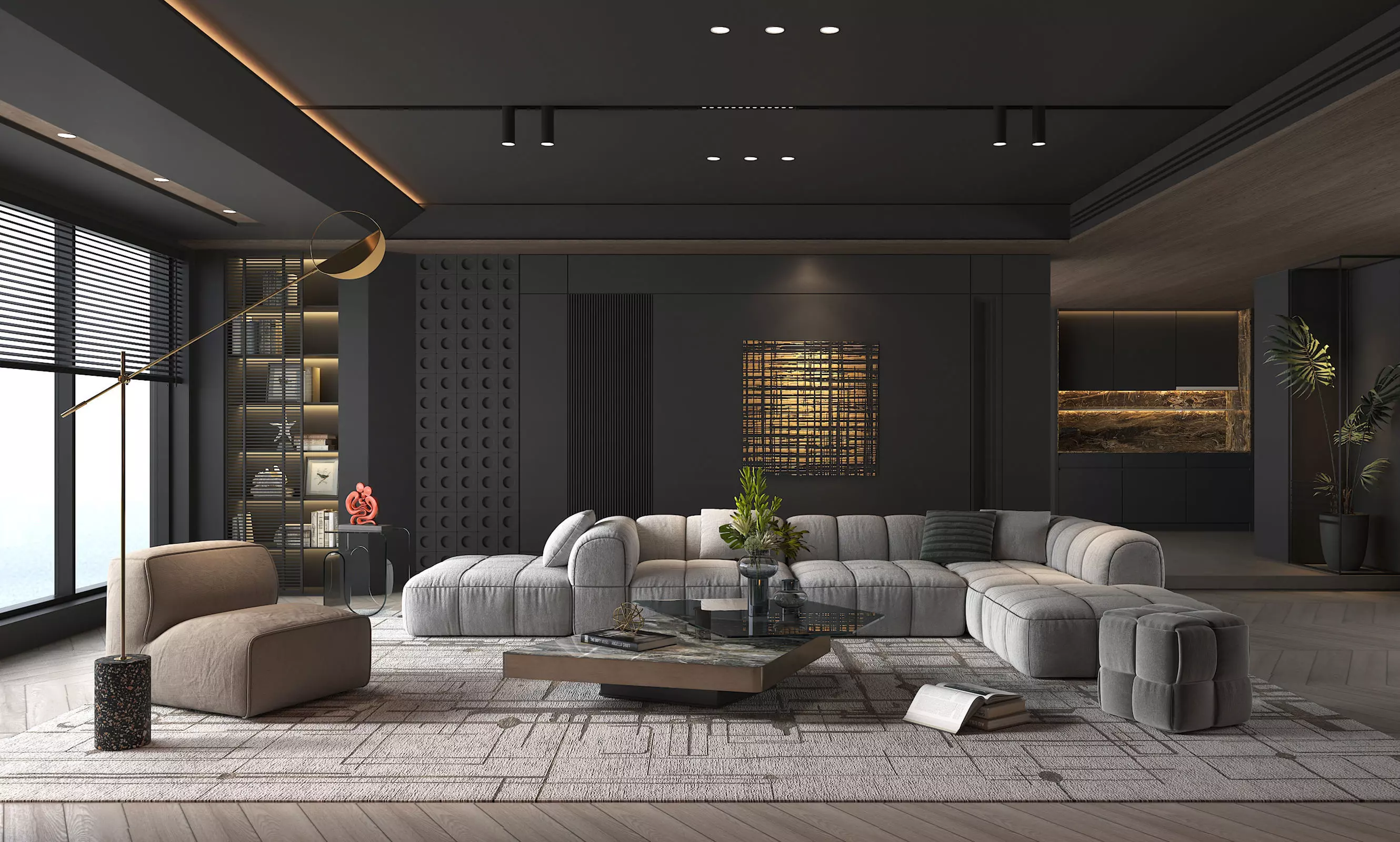 Living Room Scene 21 3D model_0