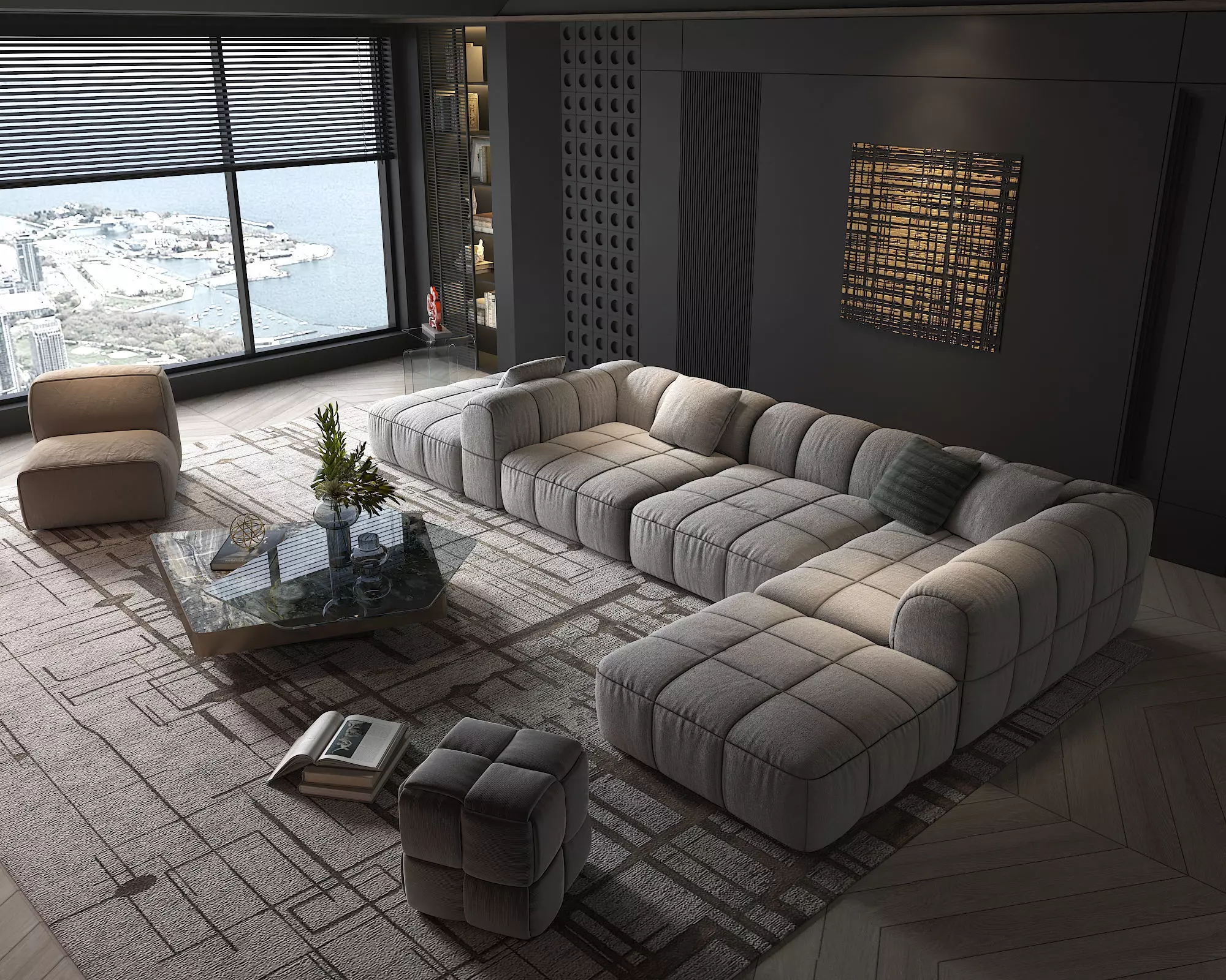 Living Room Scene 21 3D model_4