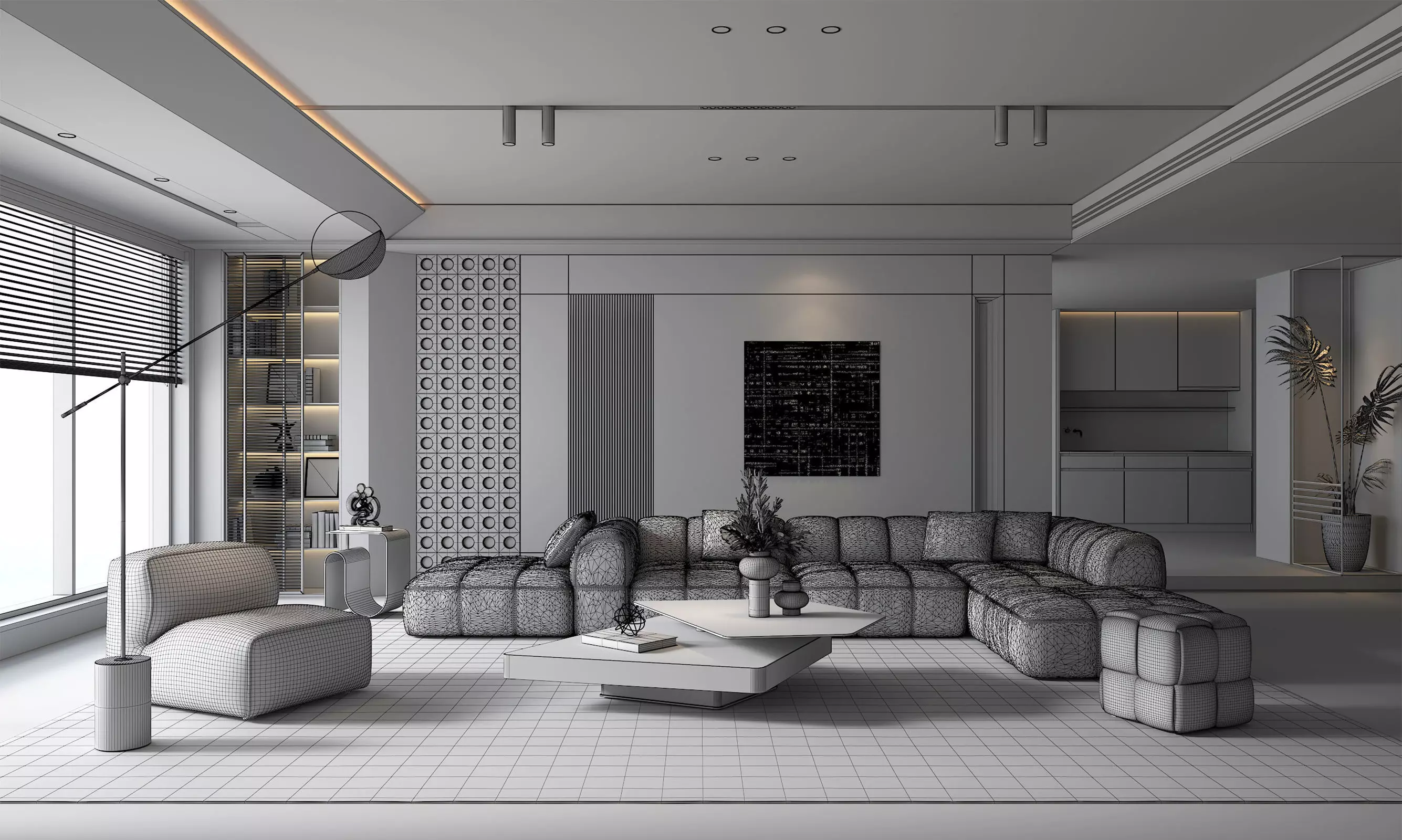 Living Room Scene 21 3D model_9