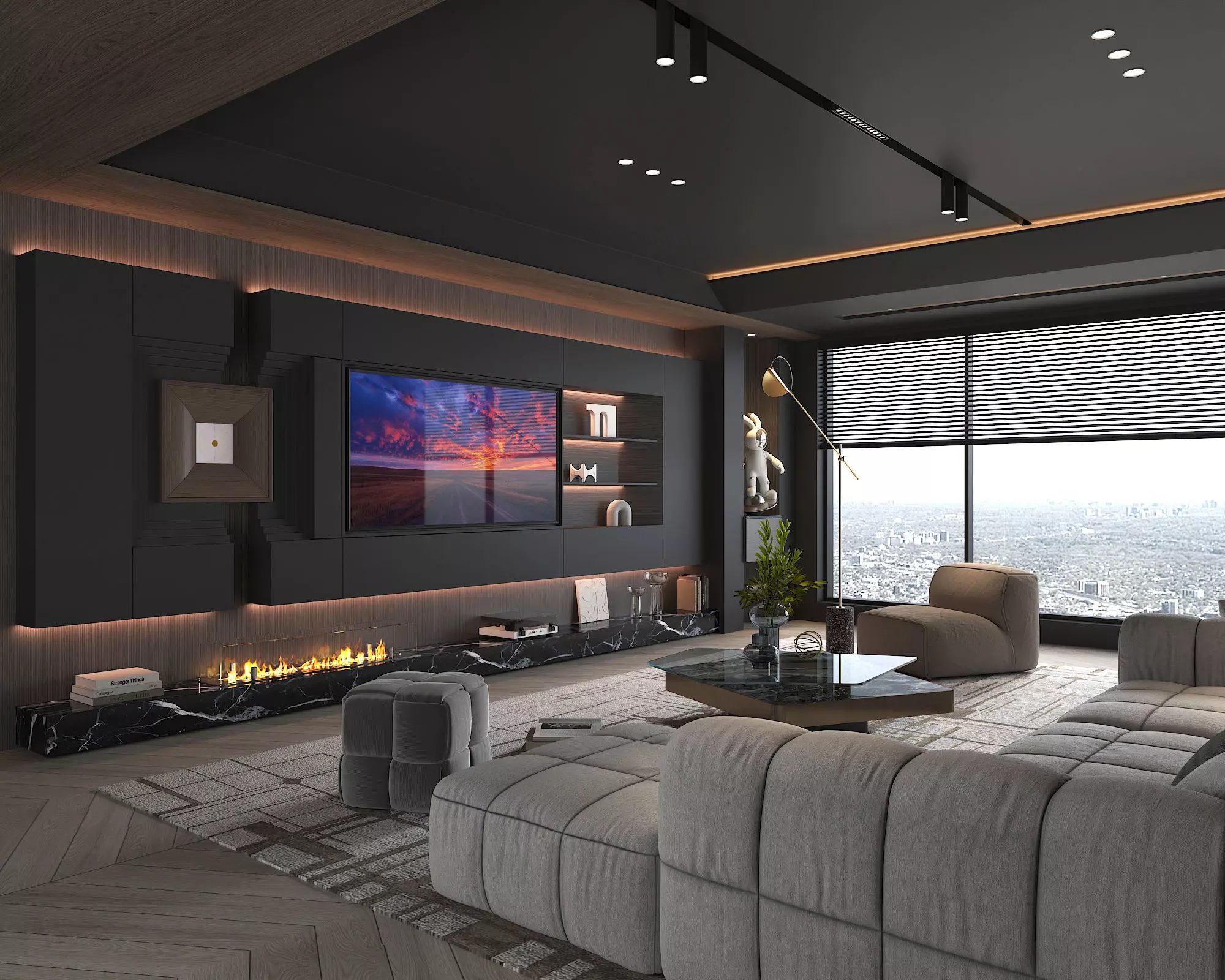 Living Room Scene 21 3D model_3