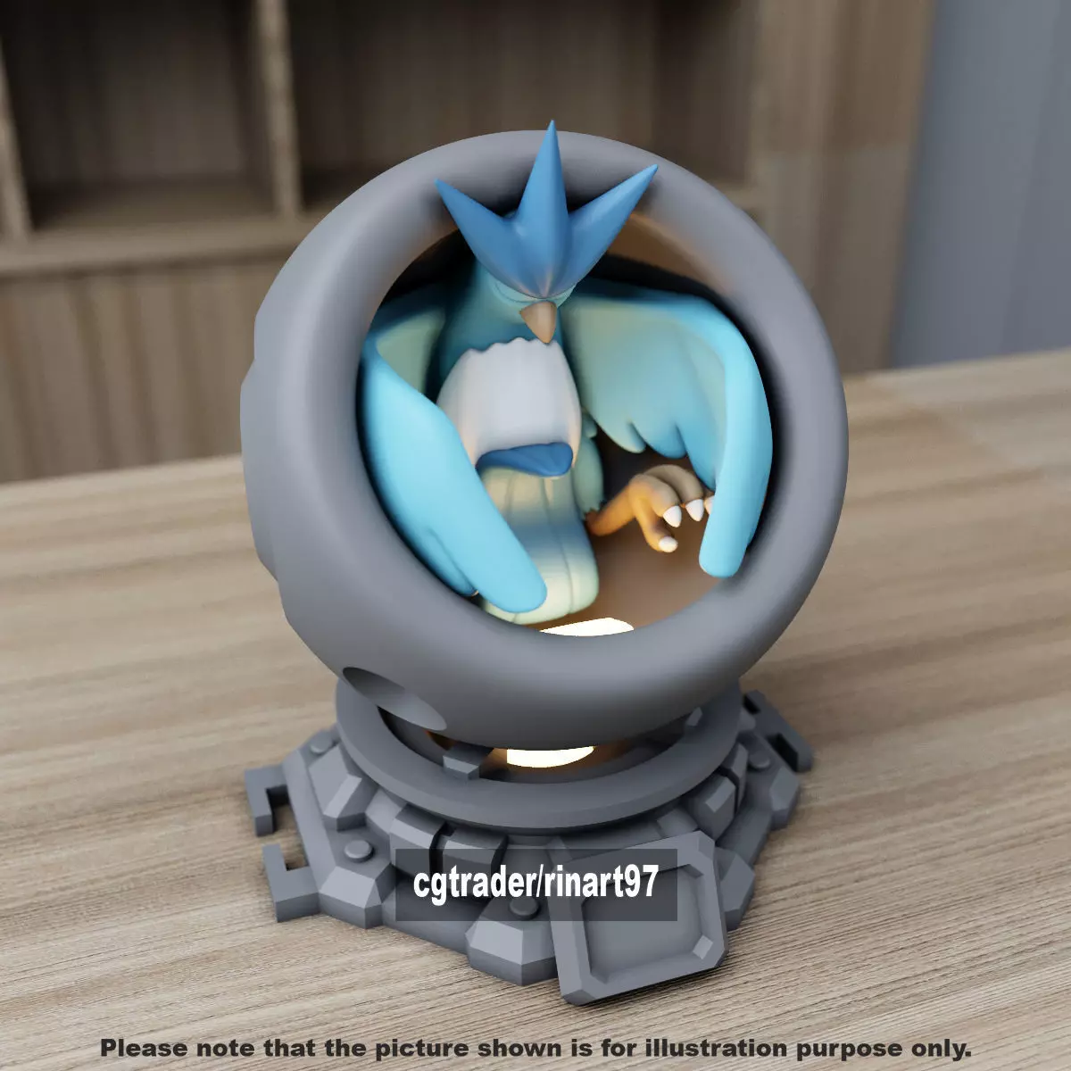 Articuno healing machine pods 3D print model_6