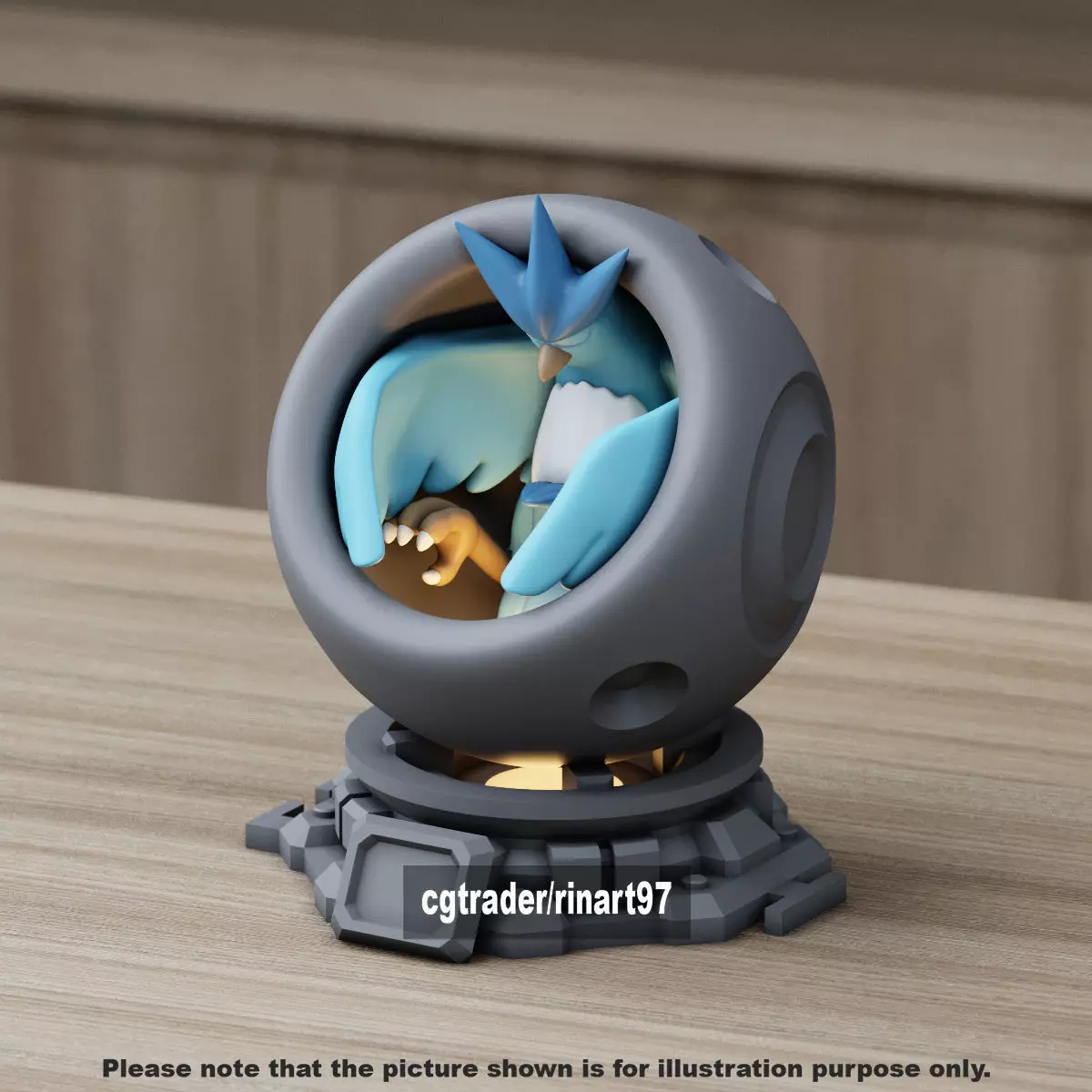 Articuno healing machine pods 3D print model_14