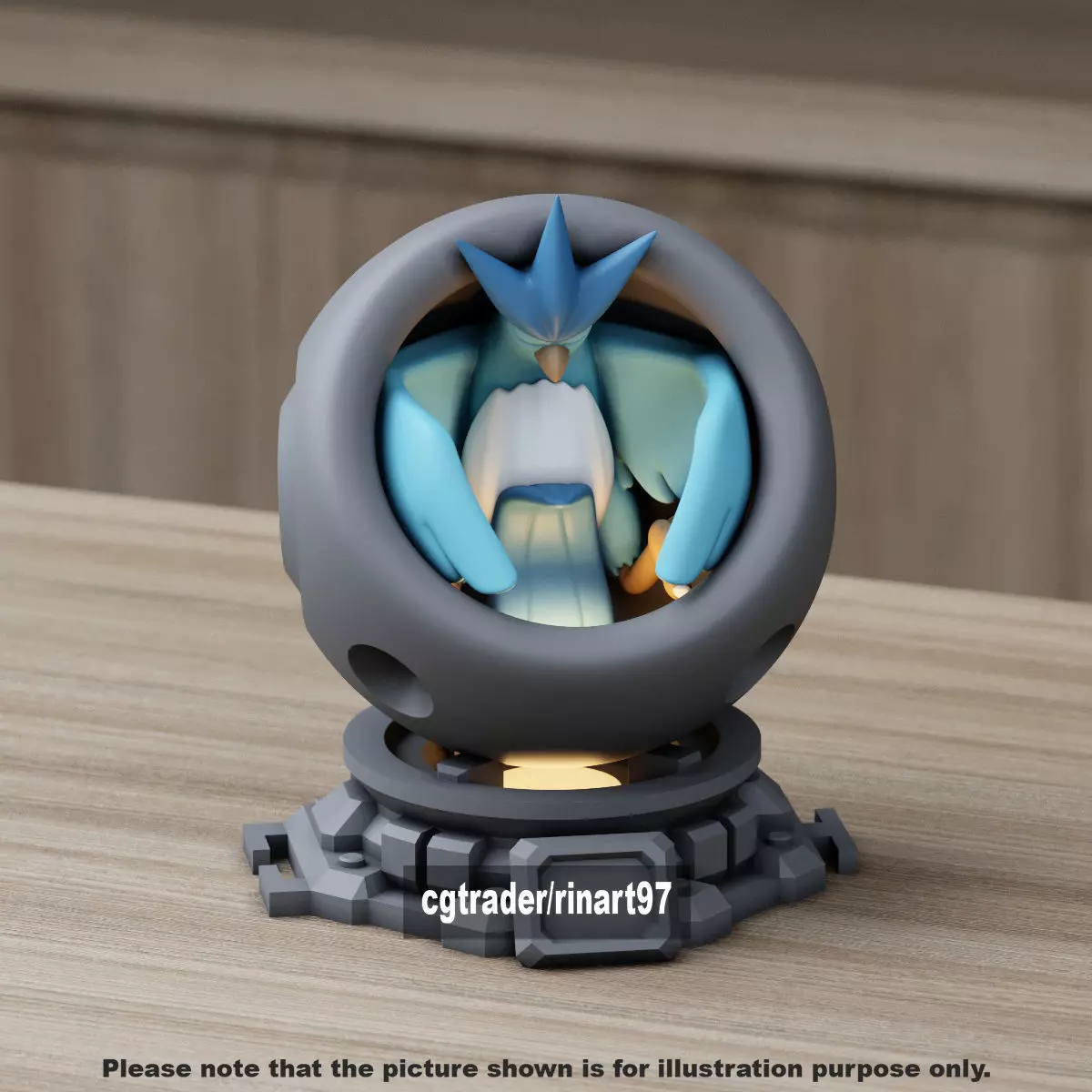 Articuno healing machine pods 3D print model_9