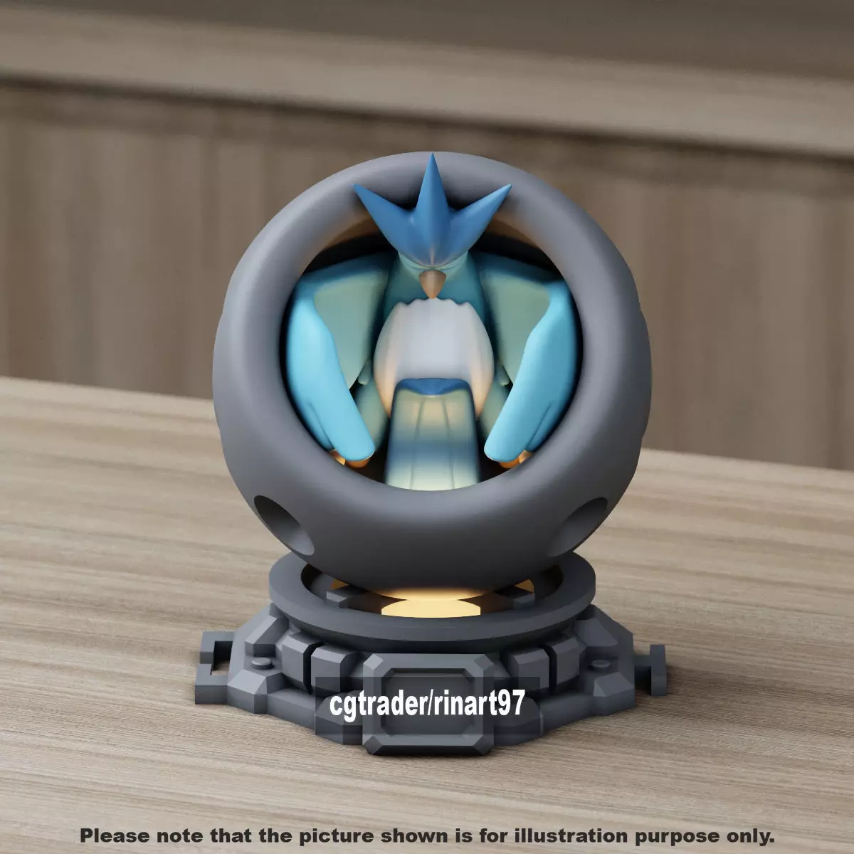 Articuno healing machine pods 3D print model_8