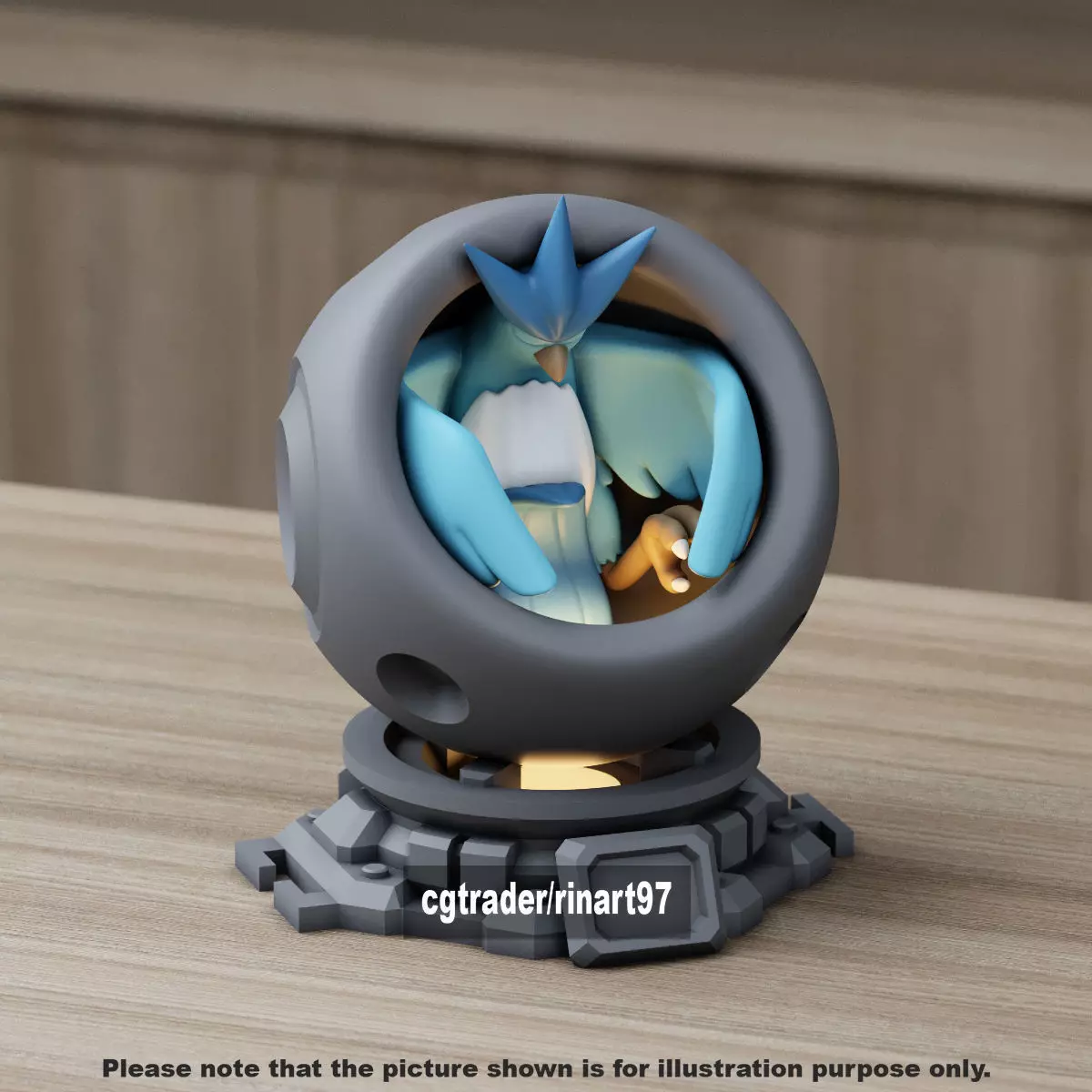 Articuno healing machine pods 3D print model_10