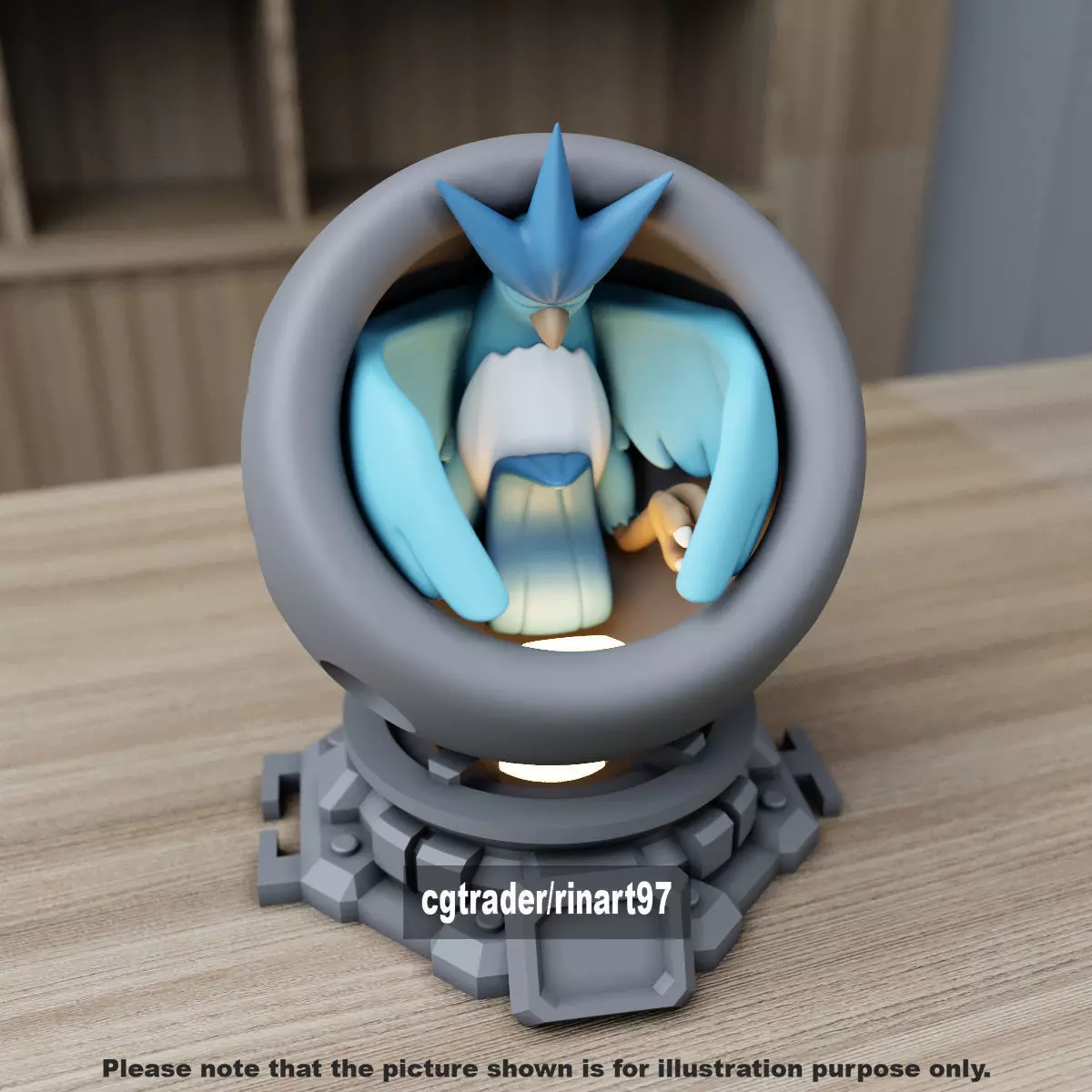 Articuno healing machine pods 3D print model_5