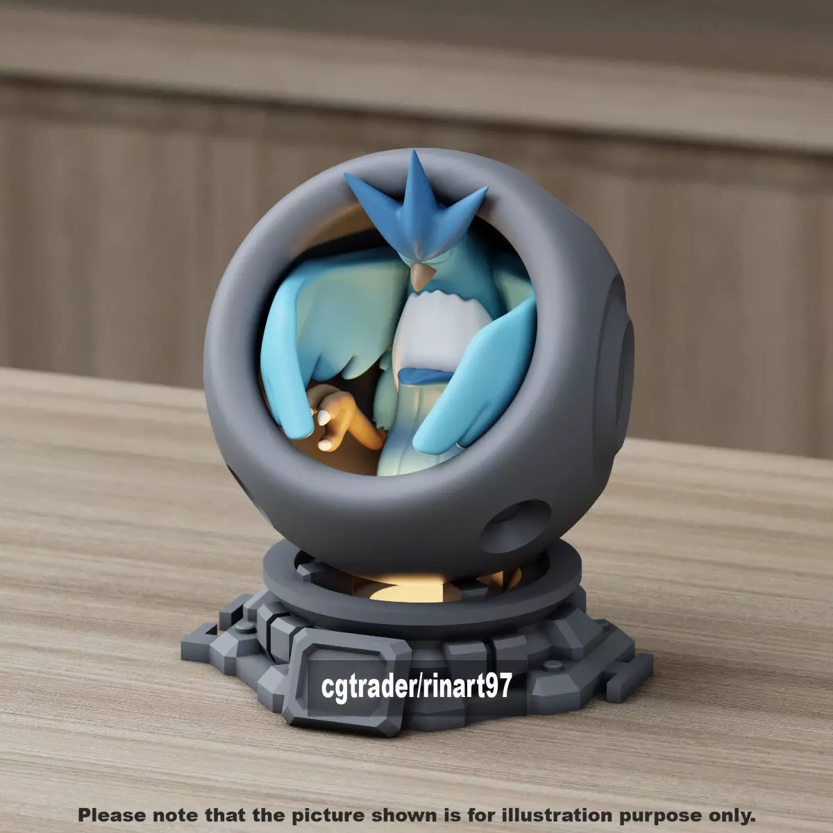 Articuno healing machine pods 3D print model_0