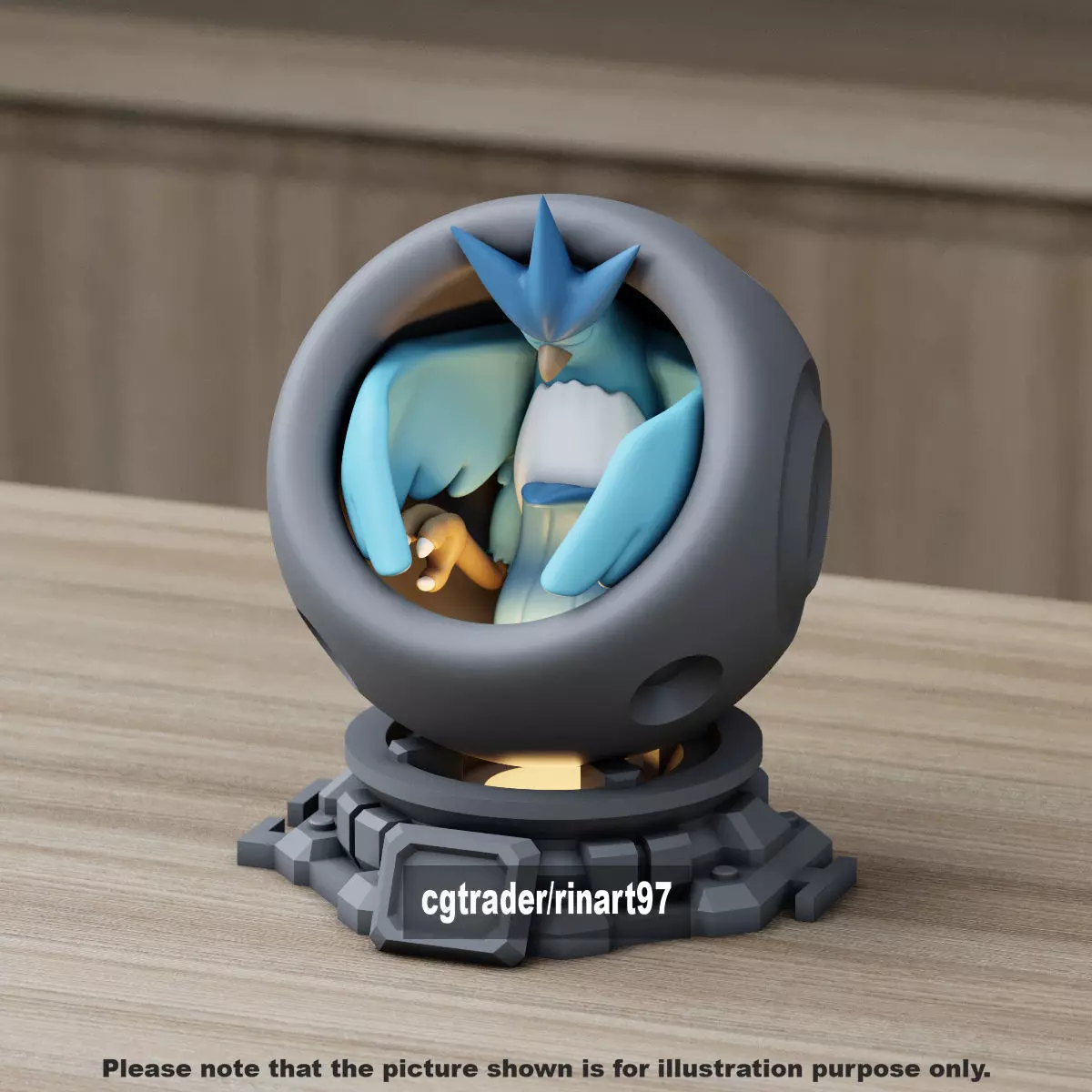 Articuno healing machine pods 3D print model_13