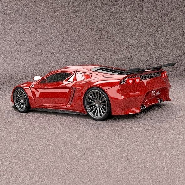 Eferos supercar concept 3D model_9