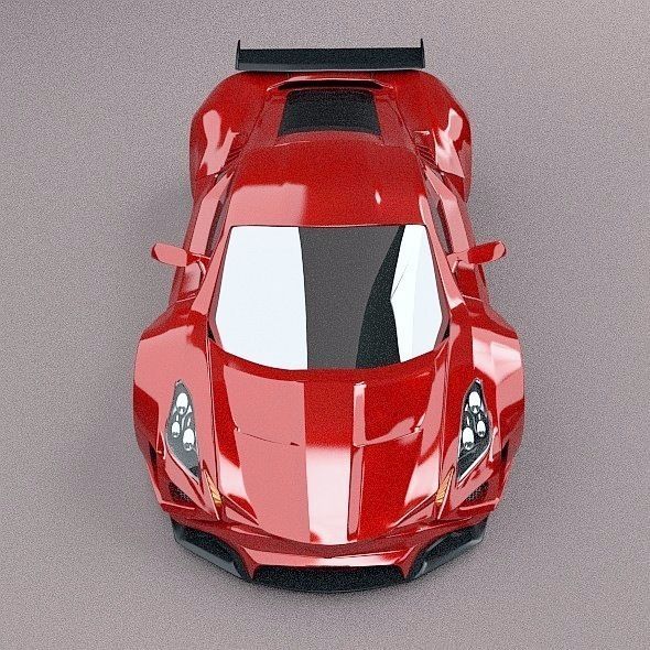 Eferos supercar concept 3D model_11