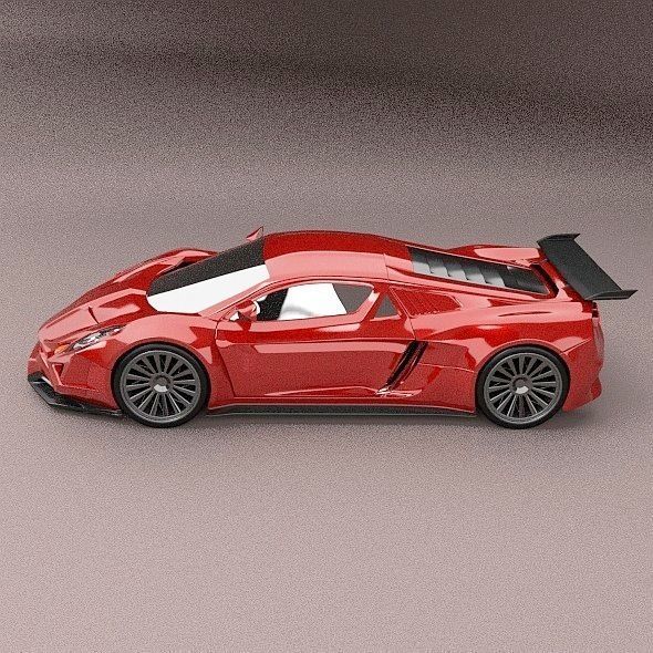 Eferos supercar concept 3D model_6