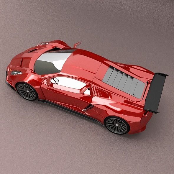 Eferos supercar concept 3D model_4