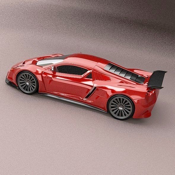 Eferos supercar concept 3D model_5