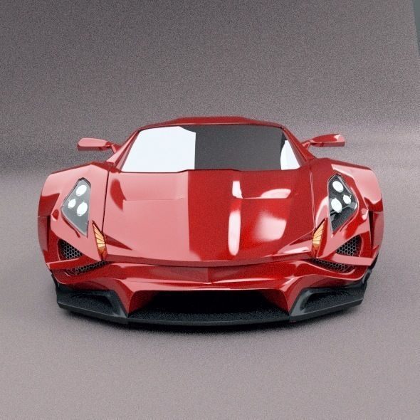 Eferos supercar concept 3D model_12