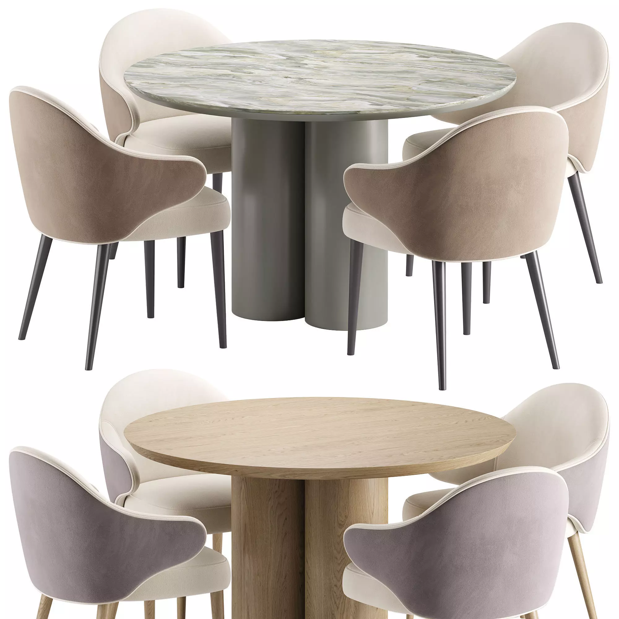 Aven Chair and Solford Table 3D model