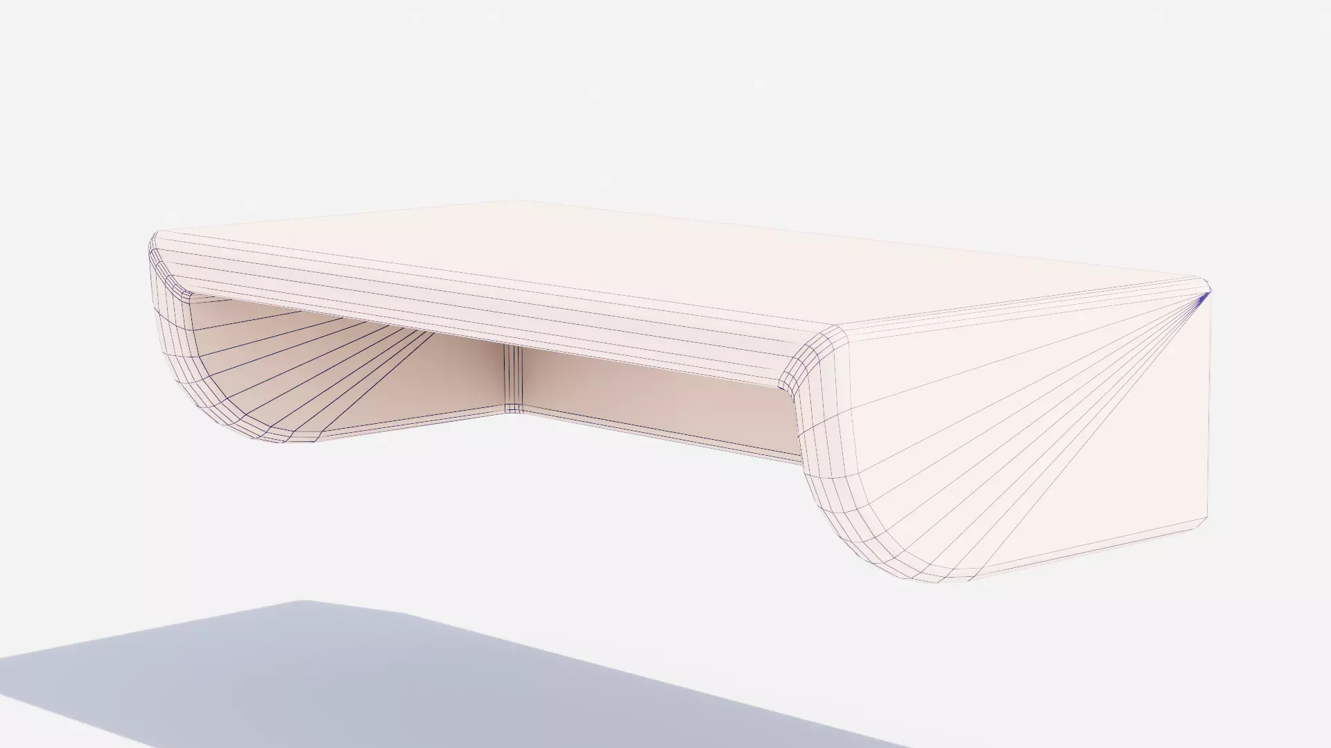Shelf02 Low-poly 3D model_7