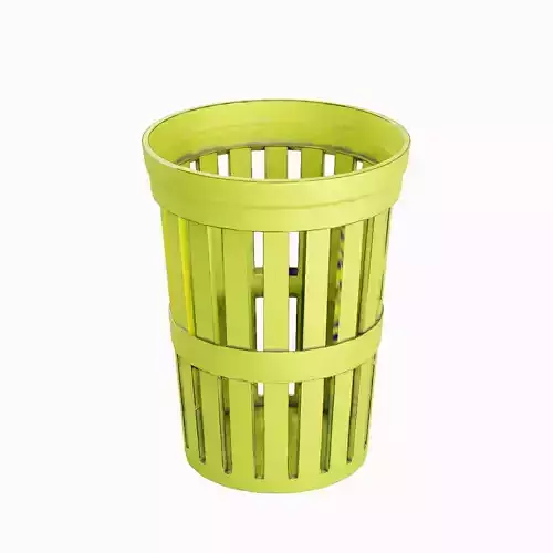 Street Trash Can 03 Low-poly 3D model