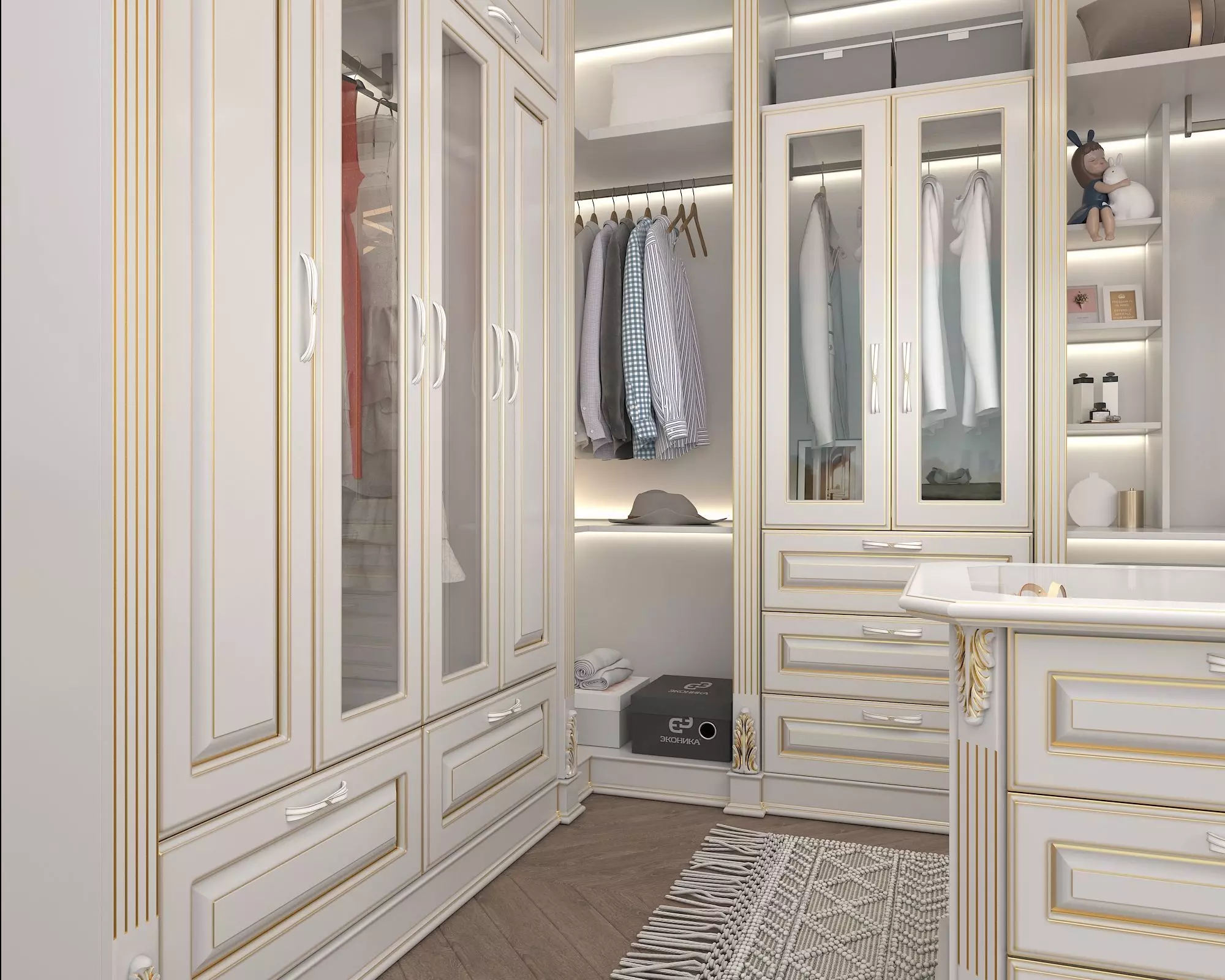 Classic style Dressing Room 3D model_6