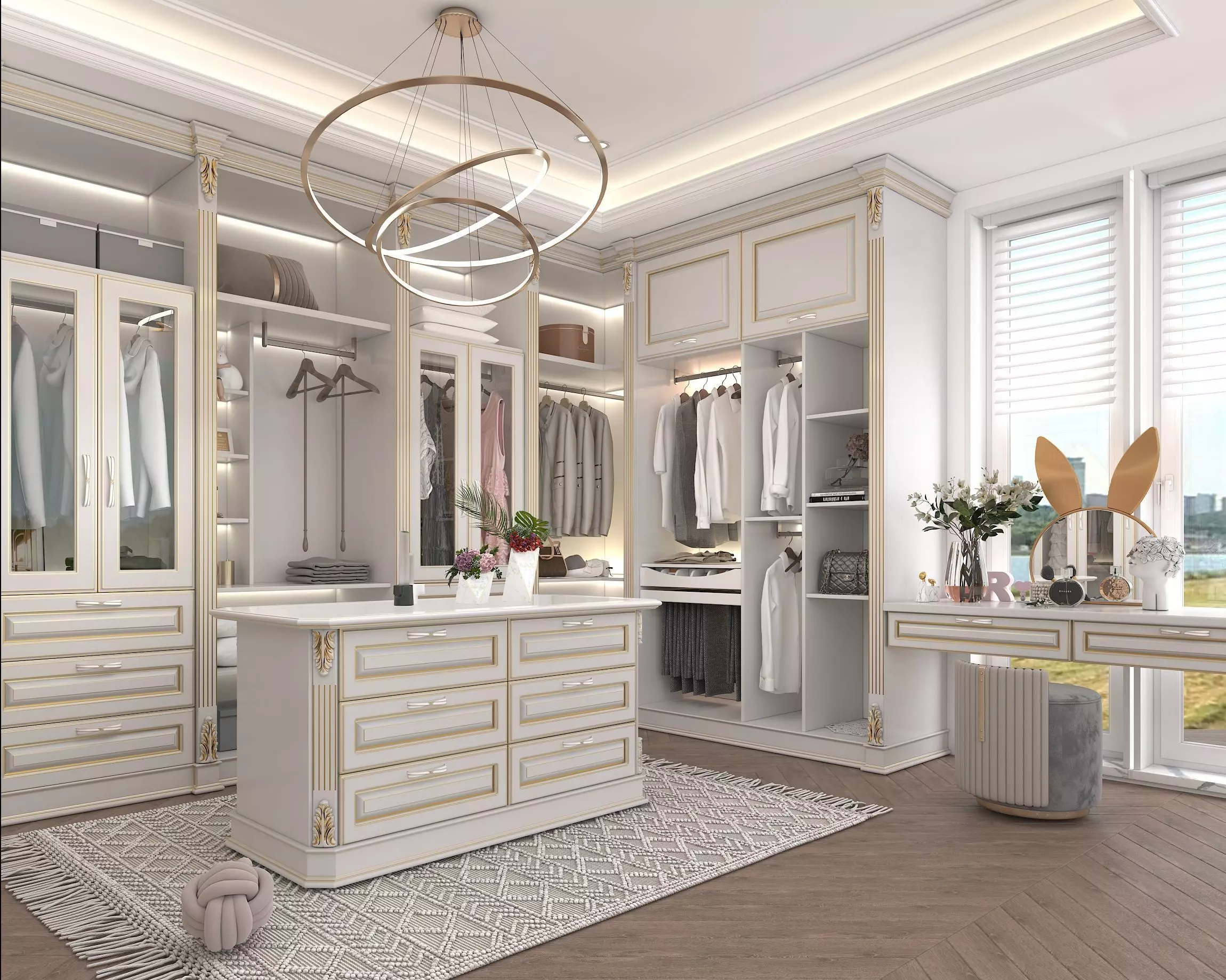 Classic style Dressing Room 3D model_1