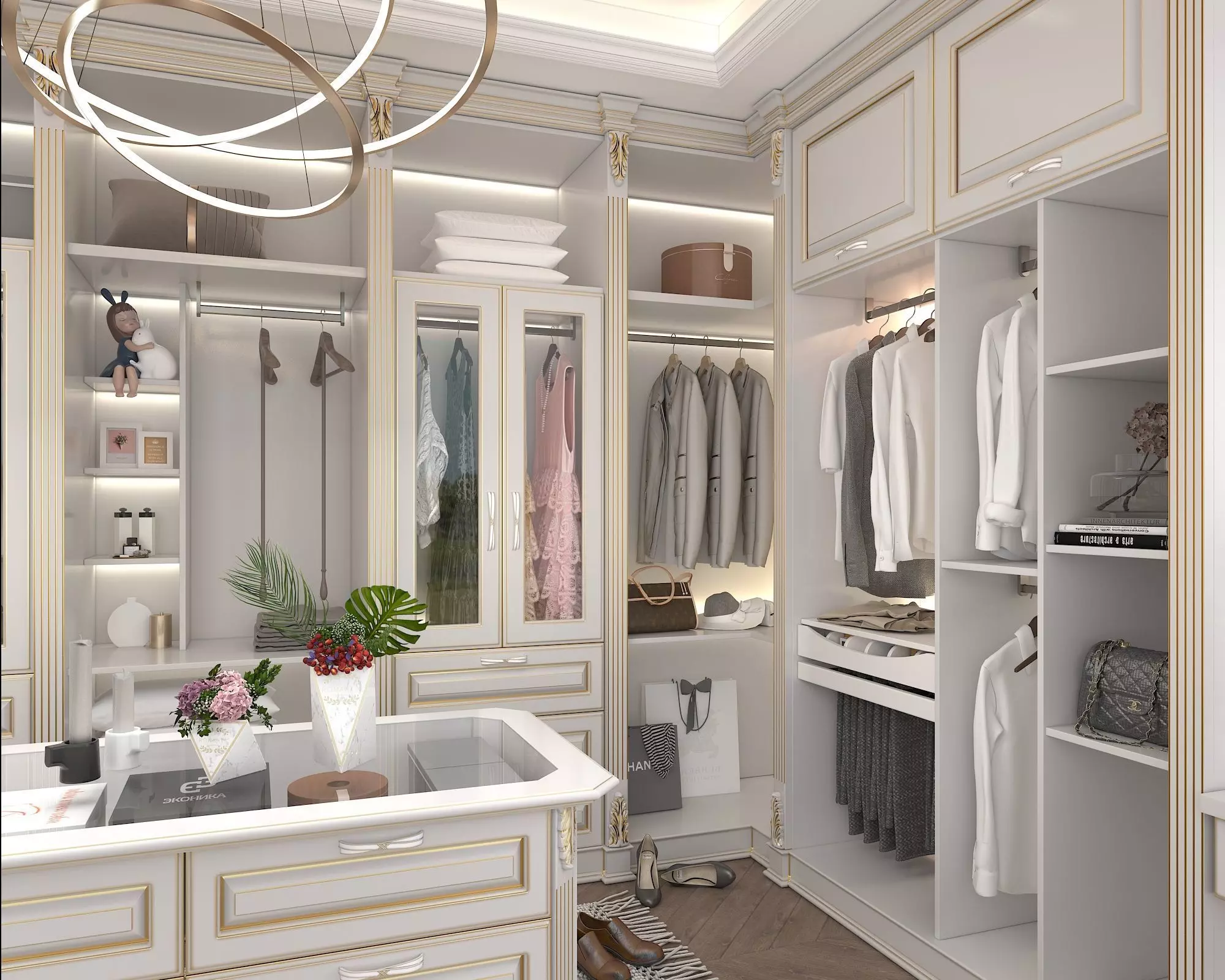 Classic style Dressing Room 3D model_5