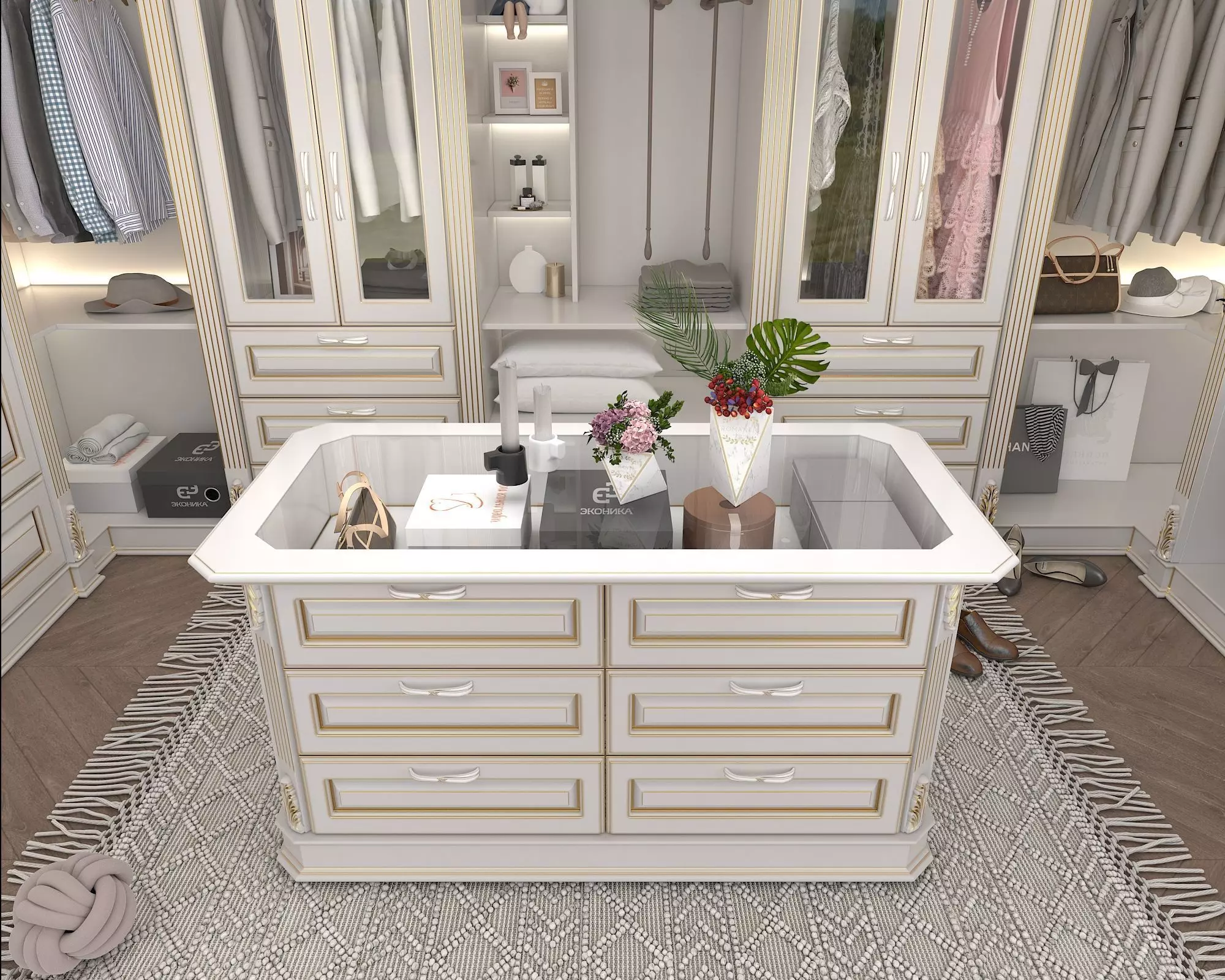 Classic style Dressing Room 3D model_8