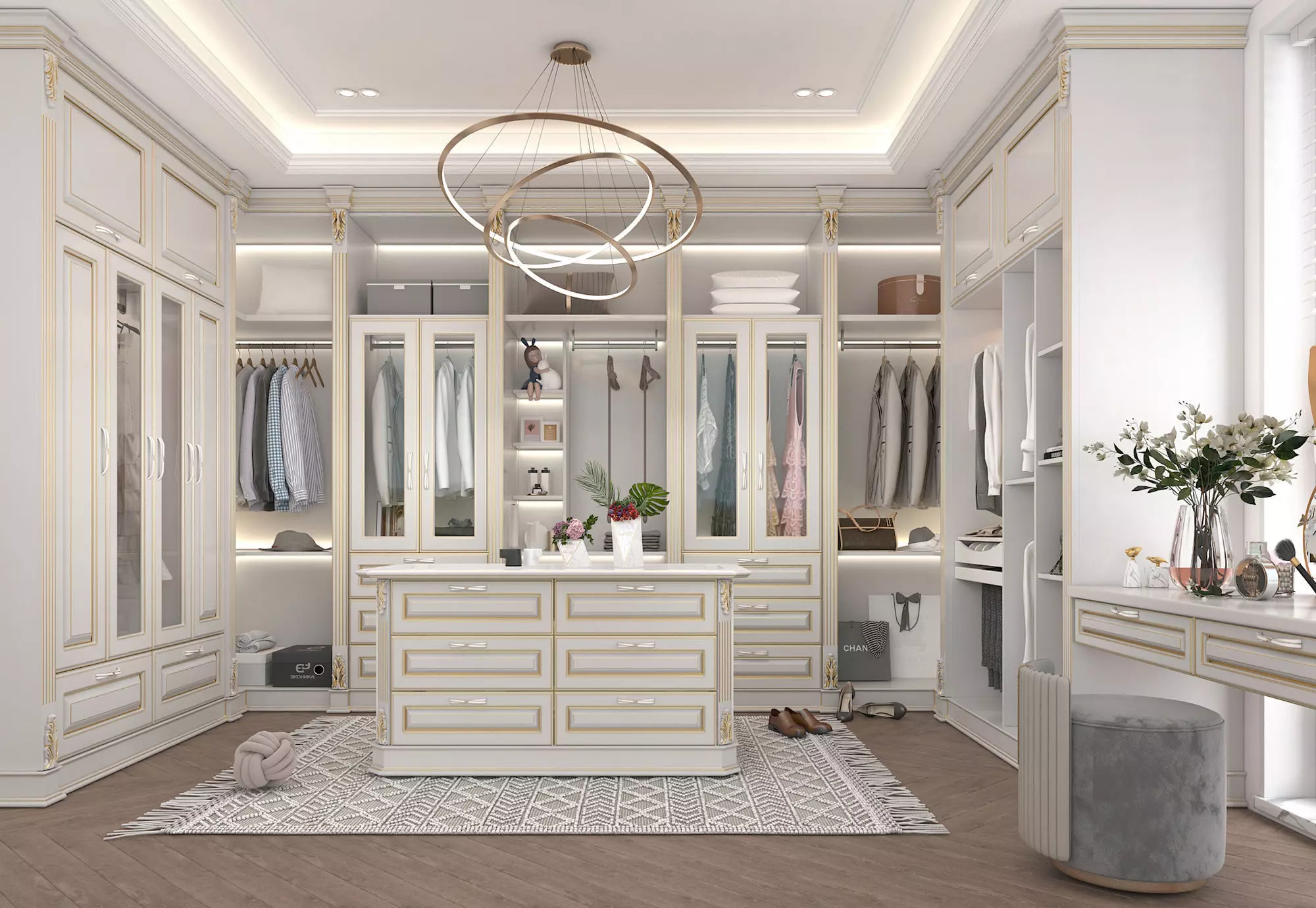 Classic style Dressing Room 3D model_0
