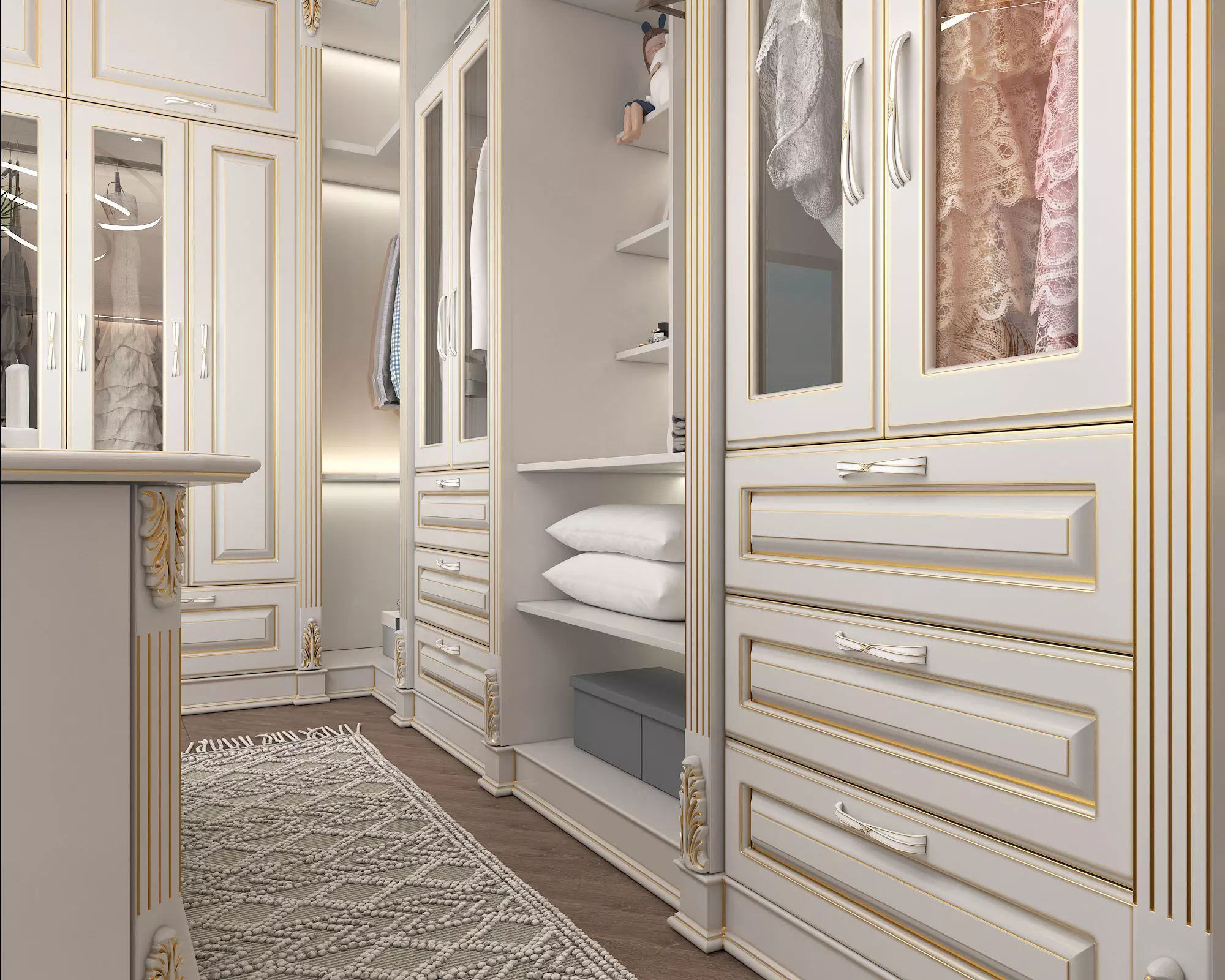 Classic style Dressing Room 3D model_7