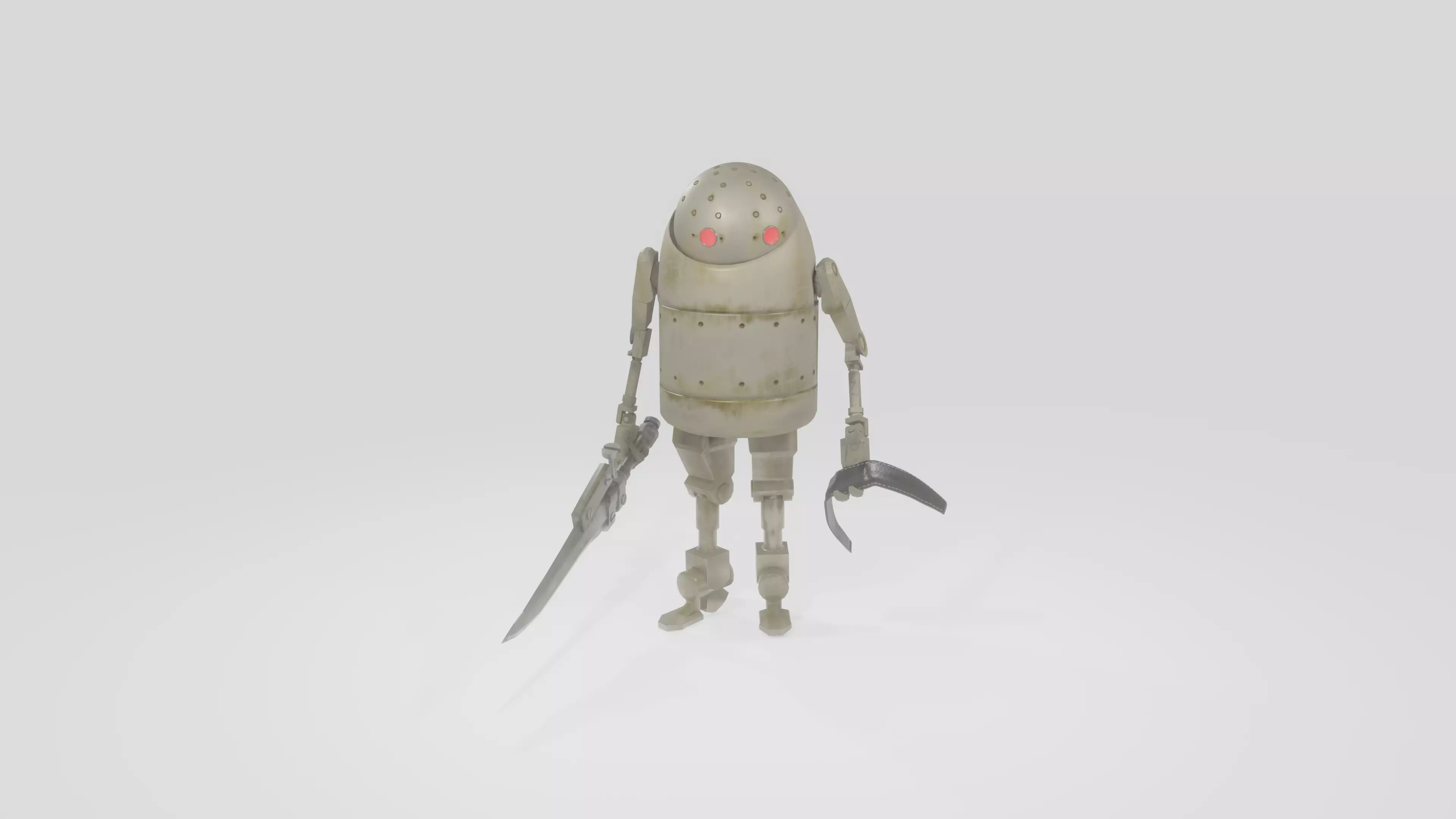 Nier Biped Low-poly 3D model_0