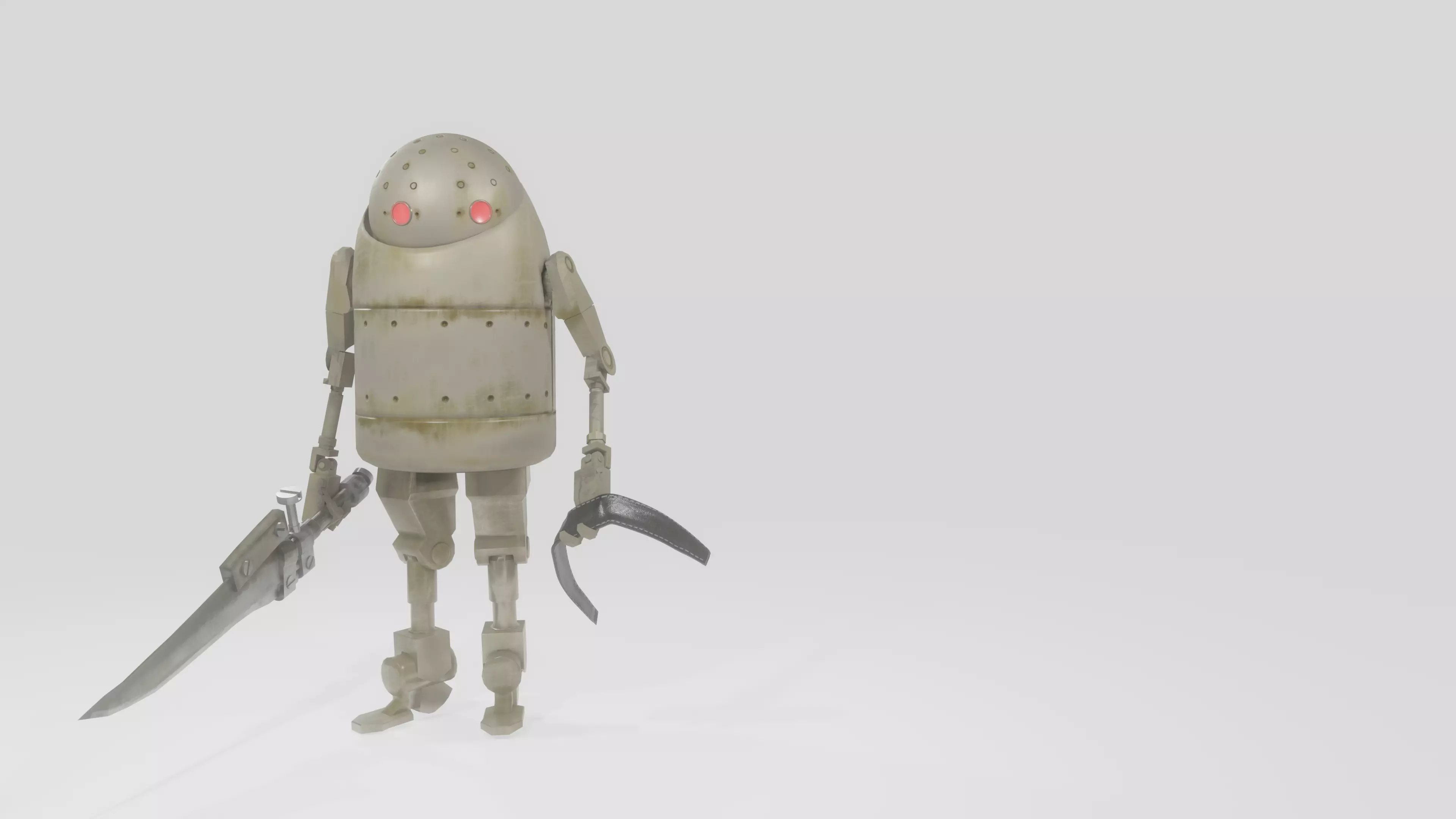 Nier Biped Low-poly 3D model_5